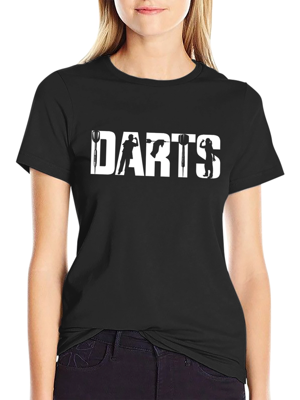 Darts Graphic Tee - Black Cotton
