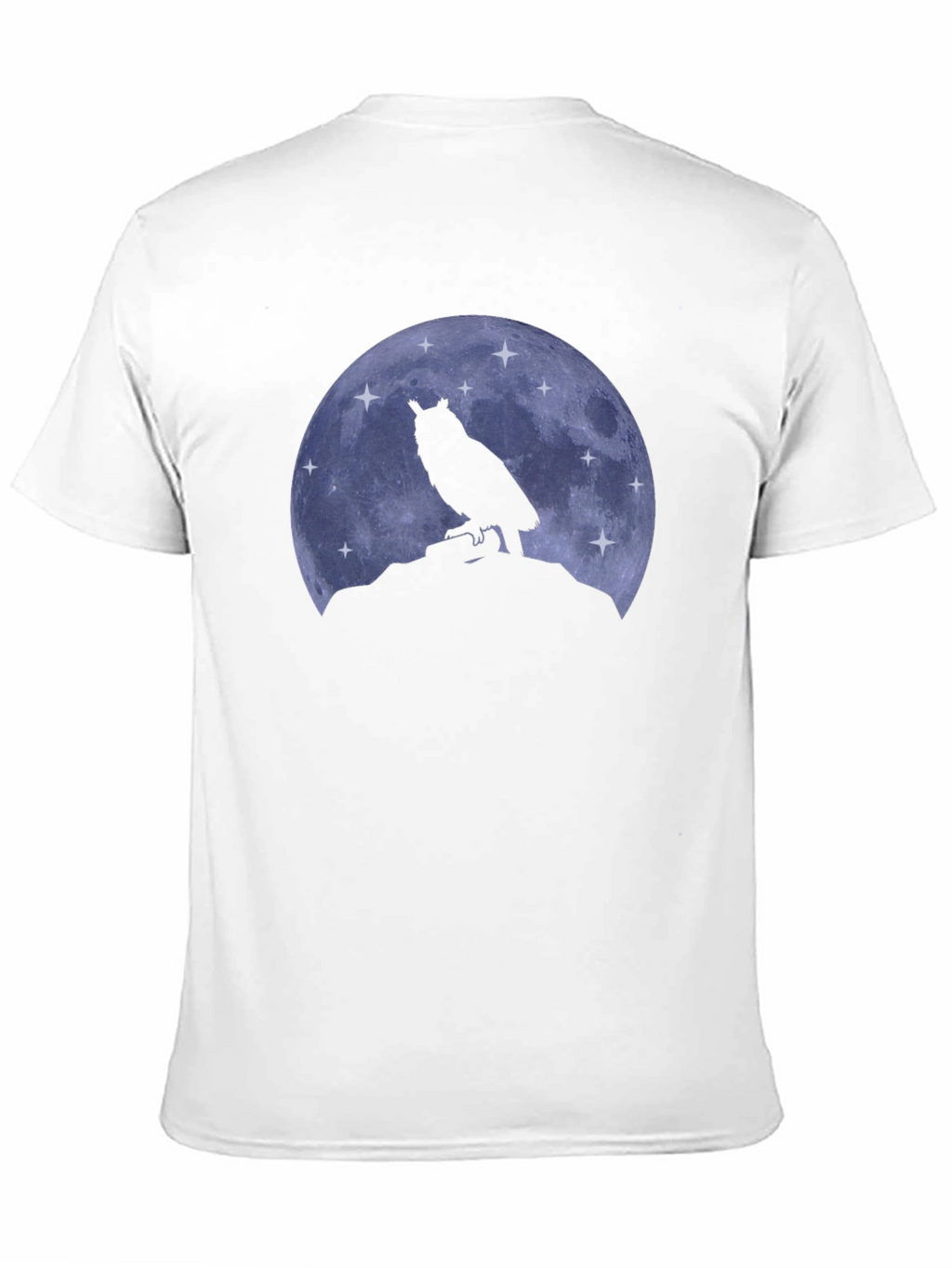 Owl Moon Black T-Shirt - Night Bird Graphic Tee