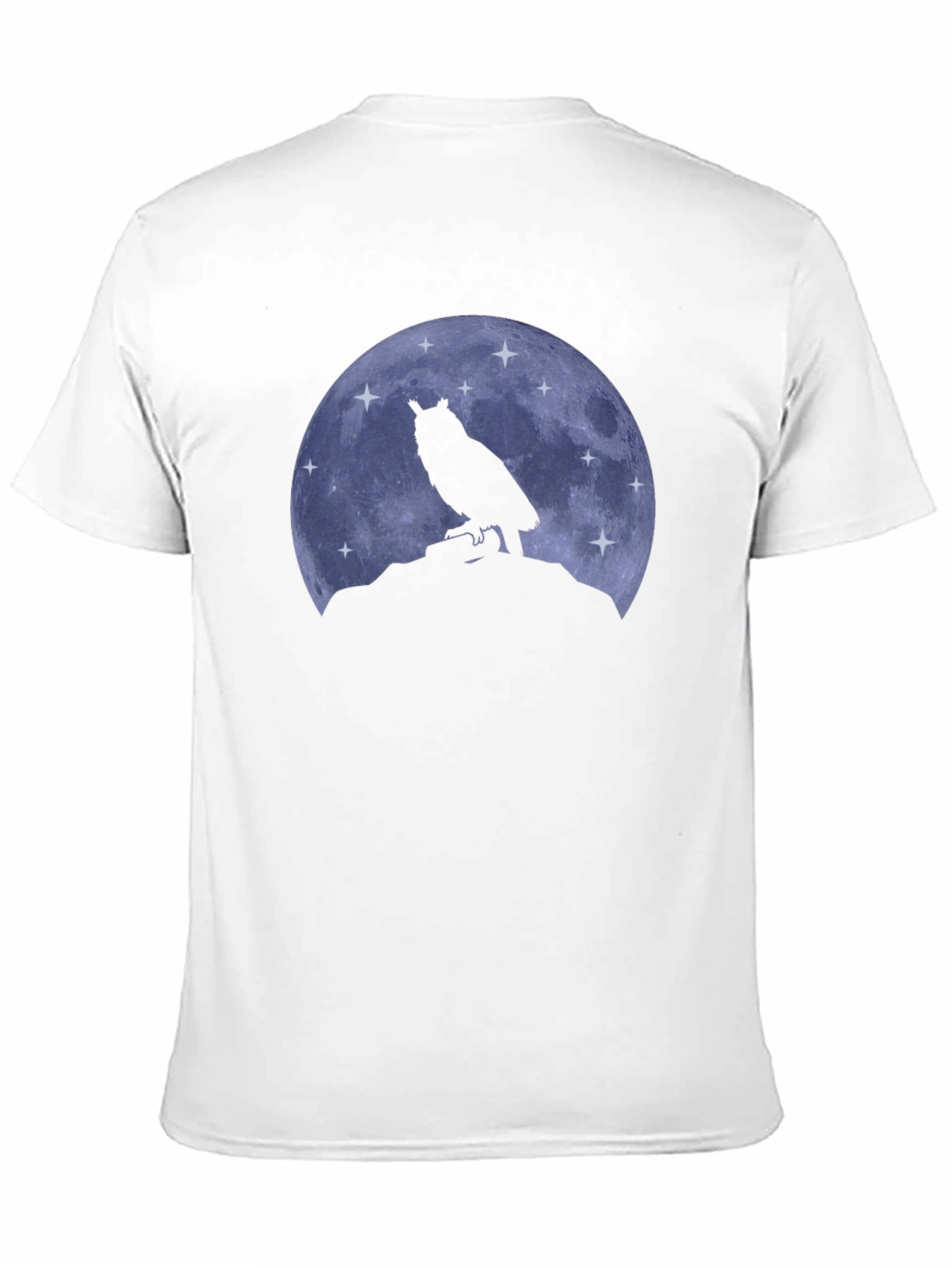 Owl Moon Black T-Shirt - Night Bird Graphic Tee