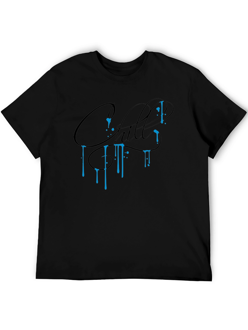 Chill Graphic Tee - Black Casual Comfort