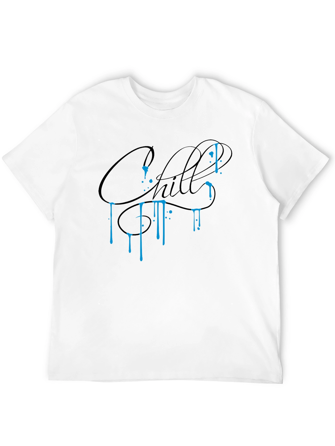 Chill Graphic Tee - Black Casual Comfort