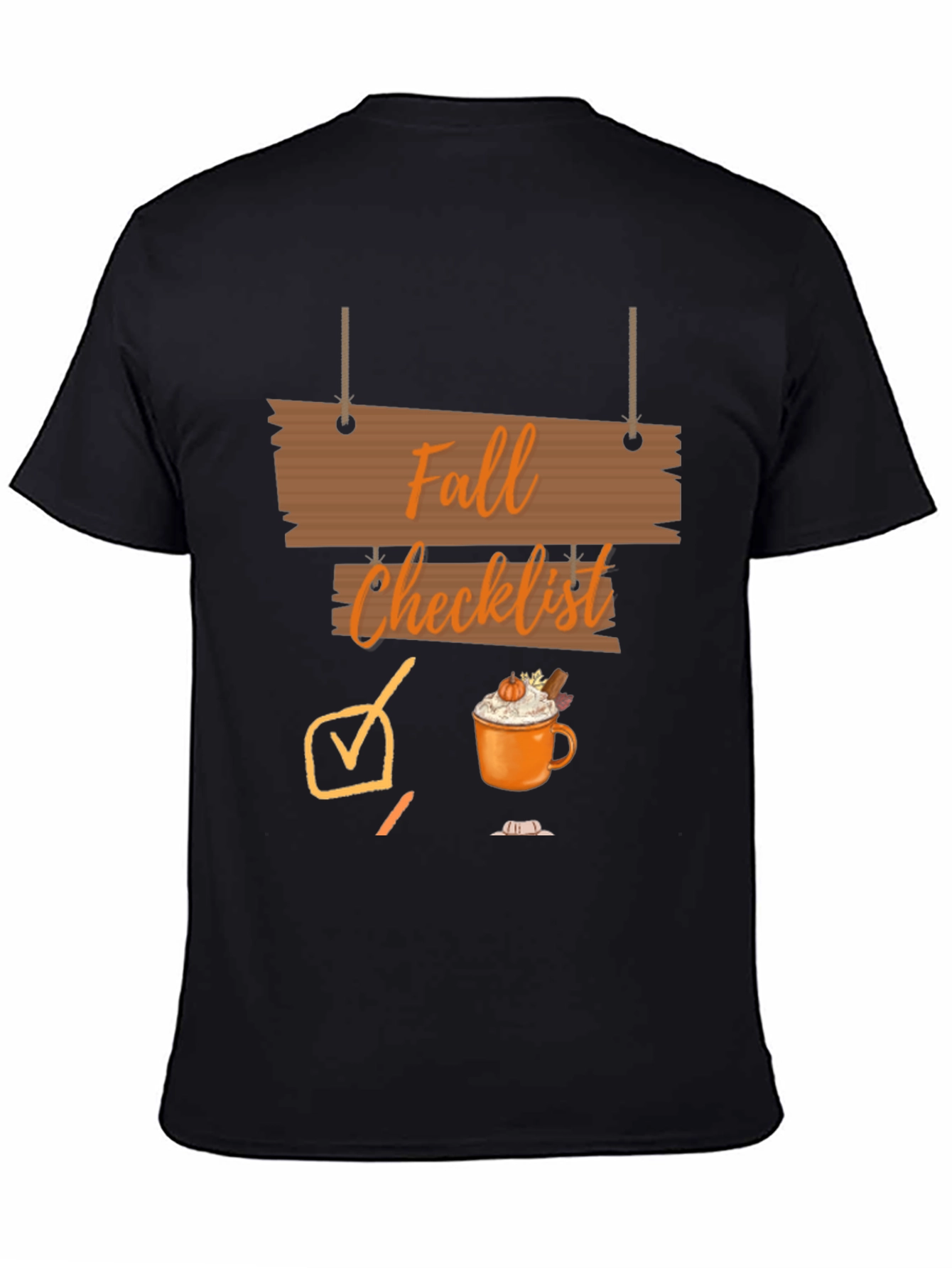 Fall Checklist Graphic T-Shirt
