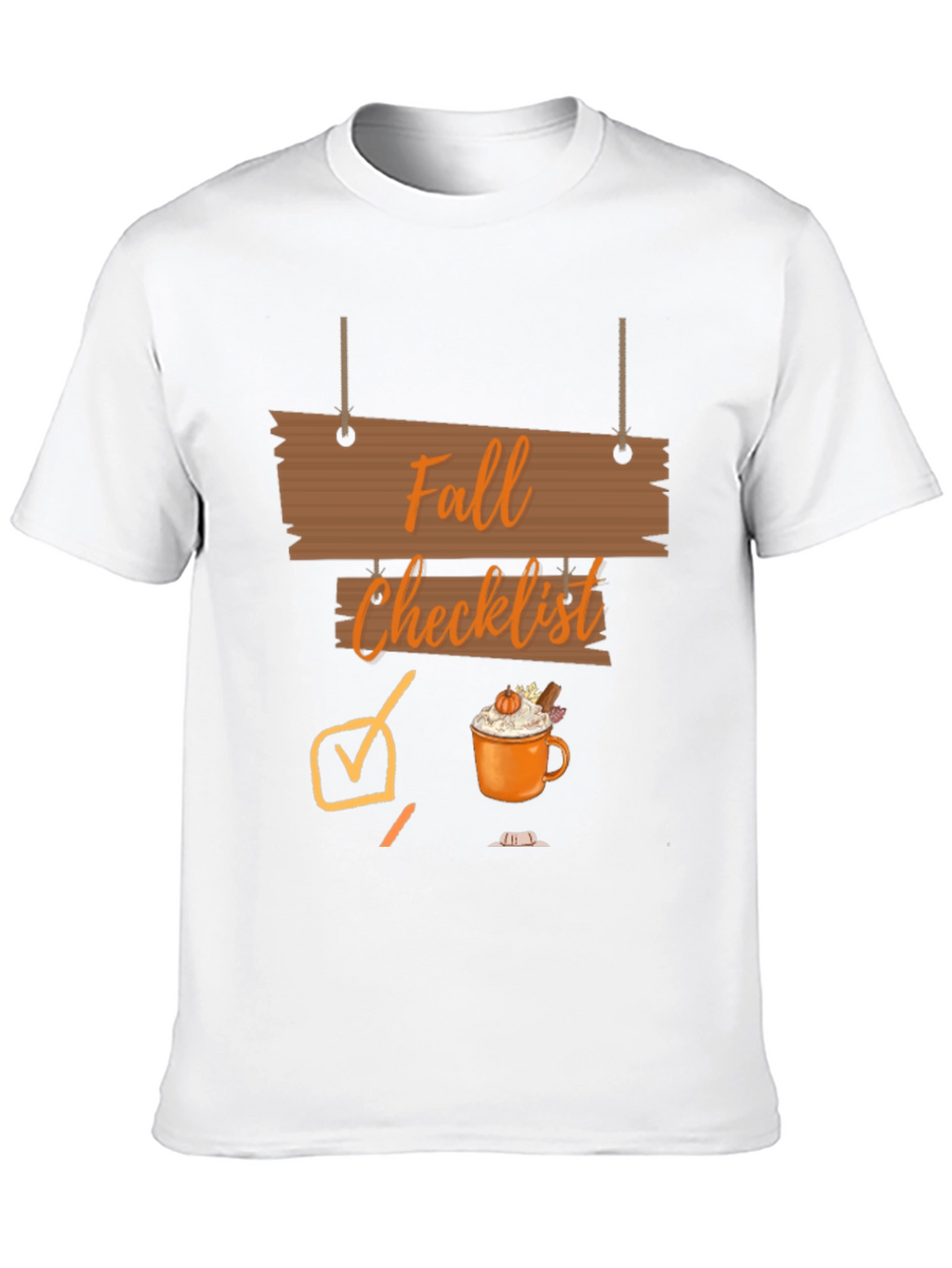 Fall Checklist Graphic T-Shirt