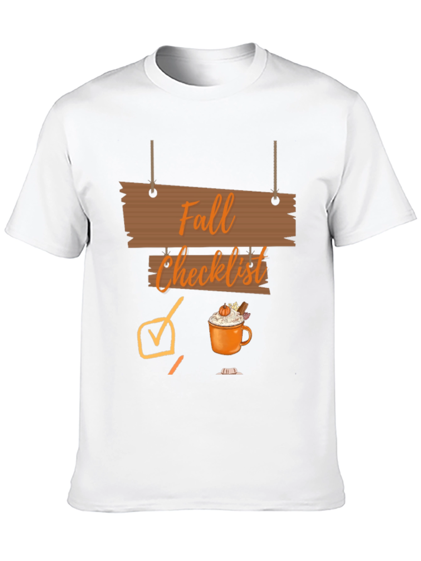 Fall Checklist Graphic T-Shirt