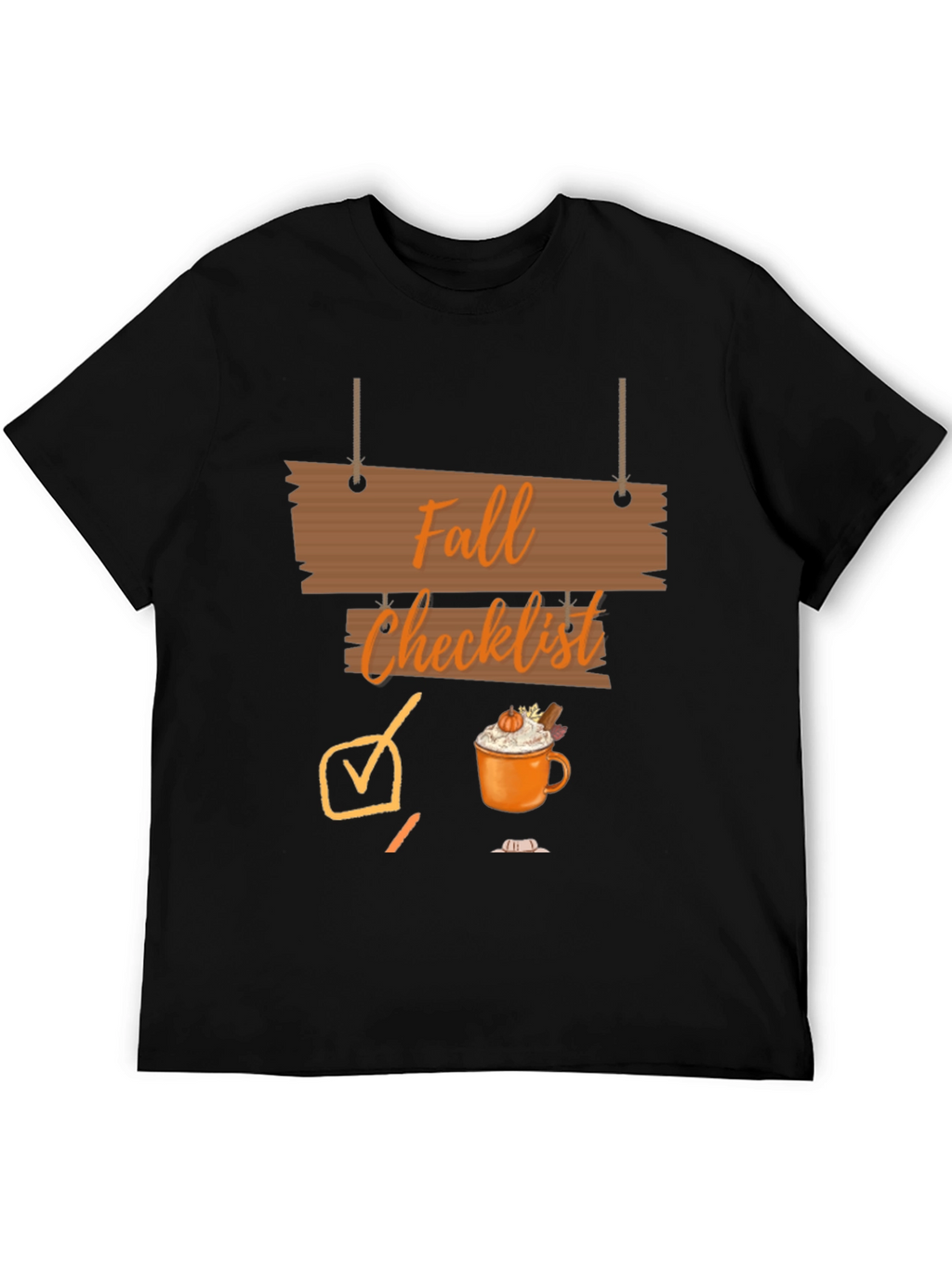 Fall Checklist Graphic T-Shirt