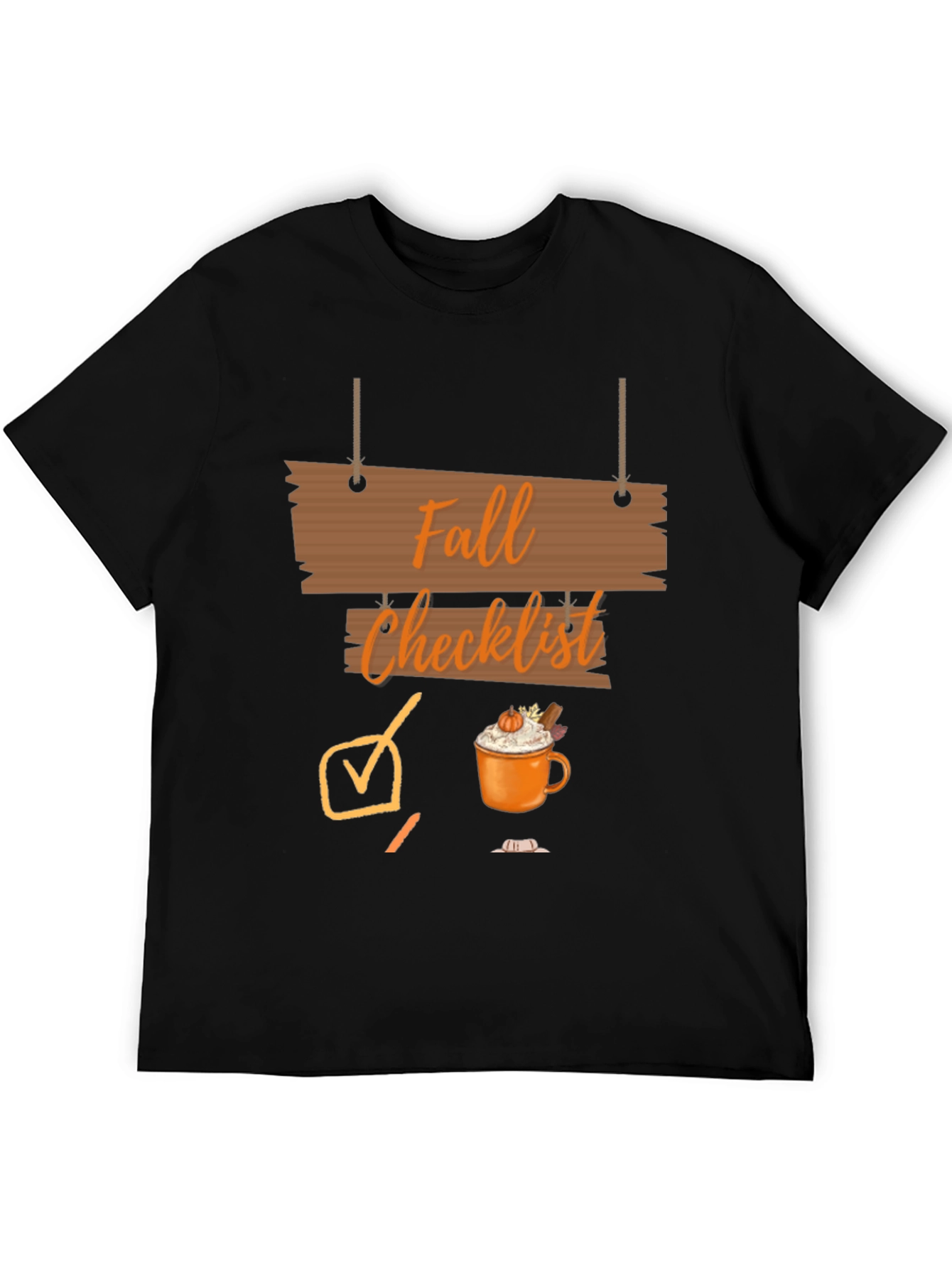 Fall Checklist Graphic T-Shirt