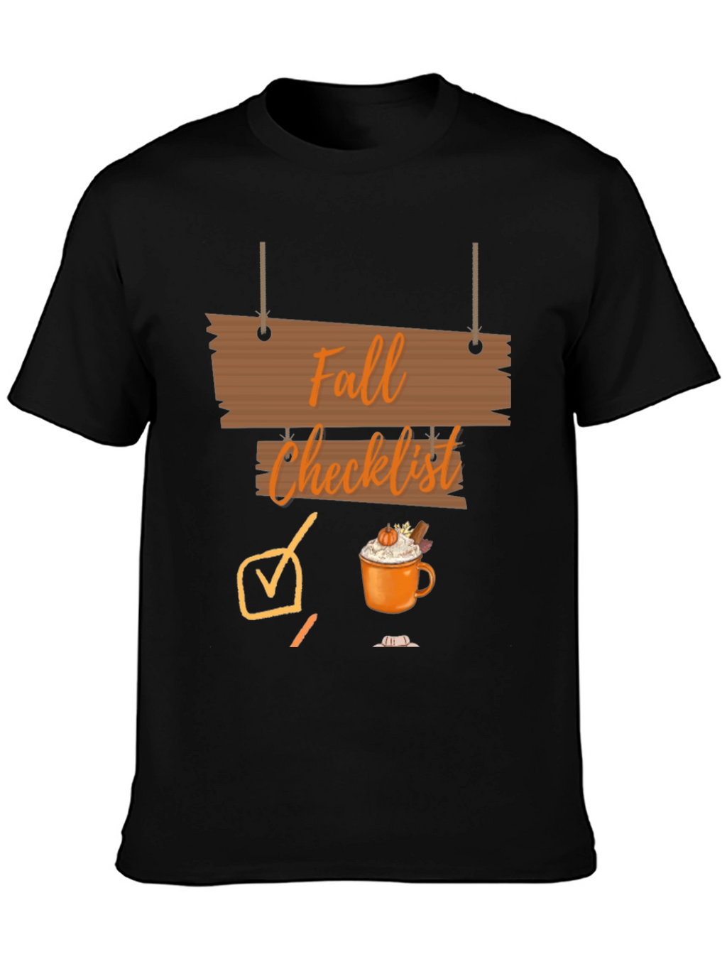 Fall Checklist Graphic T-Shirt