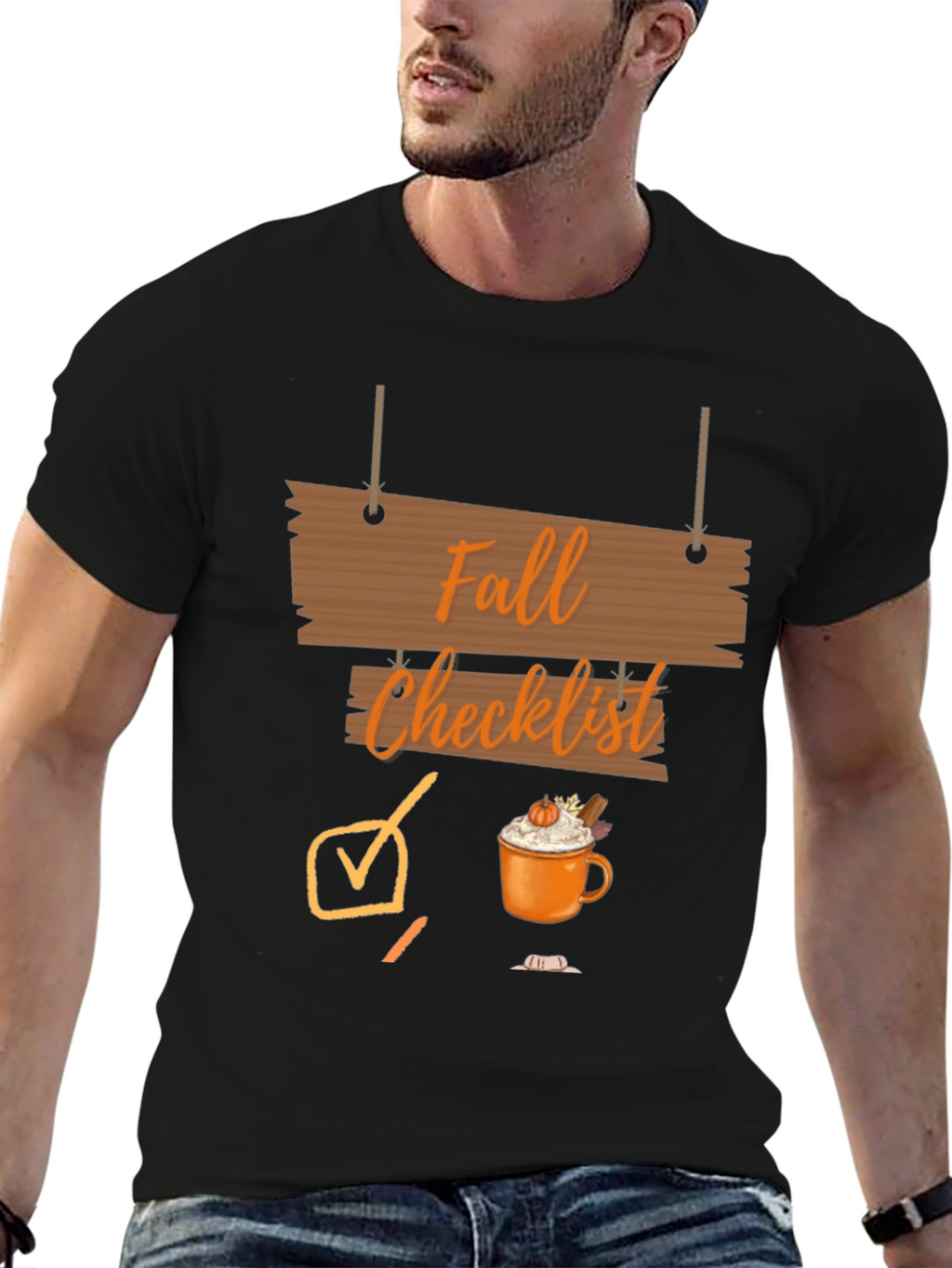 Fall Checklist Graphic T-Shirt