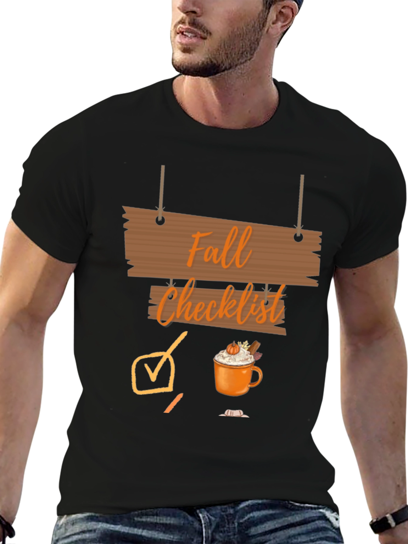Fall Checklist Graphic T-Shirt