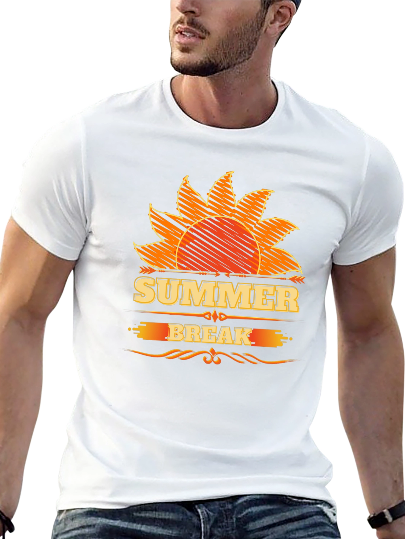Summer Break T-Shirt - Sun Graphic Tee