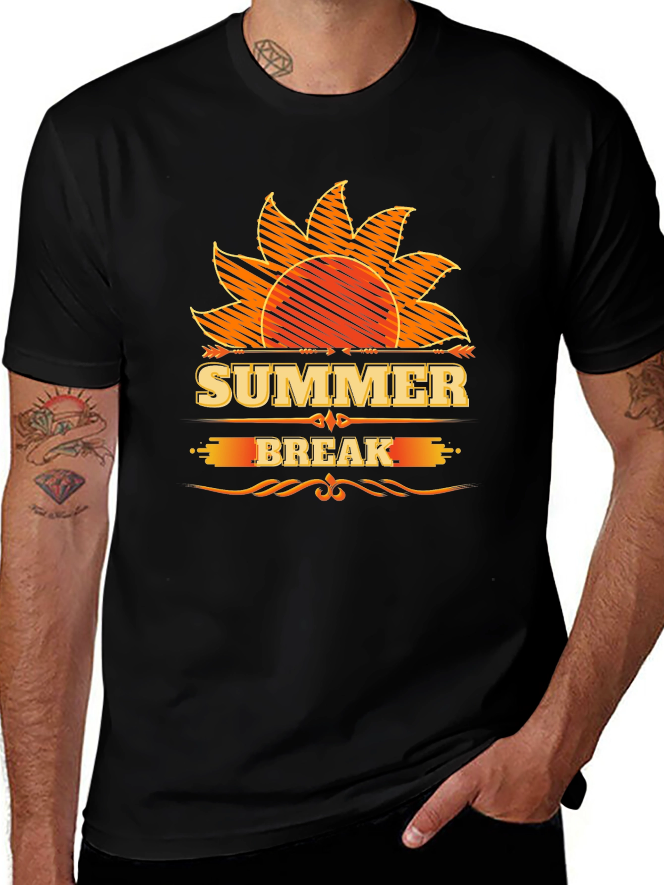 Summer Break T-Shirt - Sun Graphic Tee