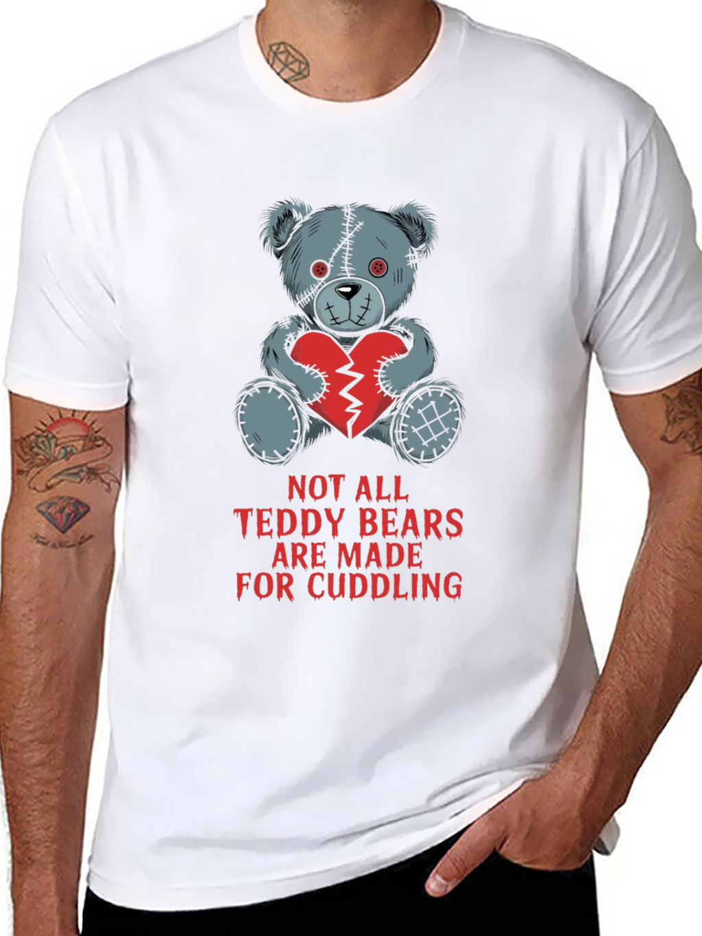 Edgy Teddy Bear T-Shirt - Not for Cuddling