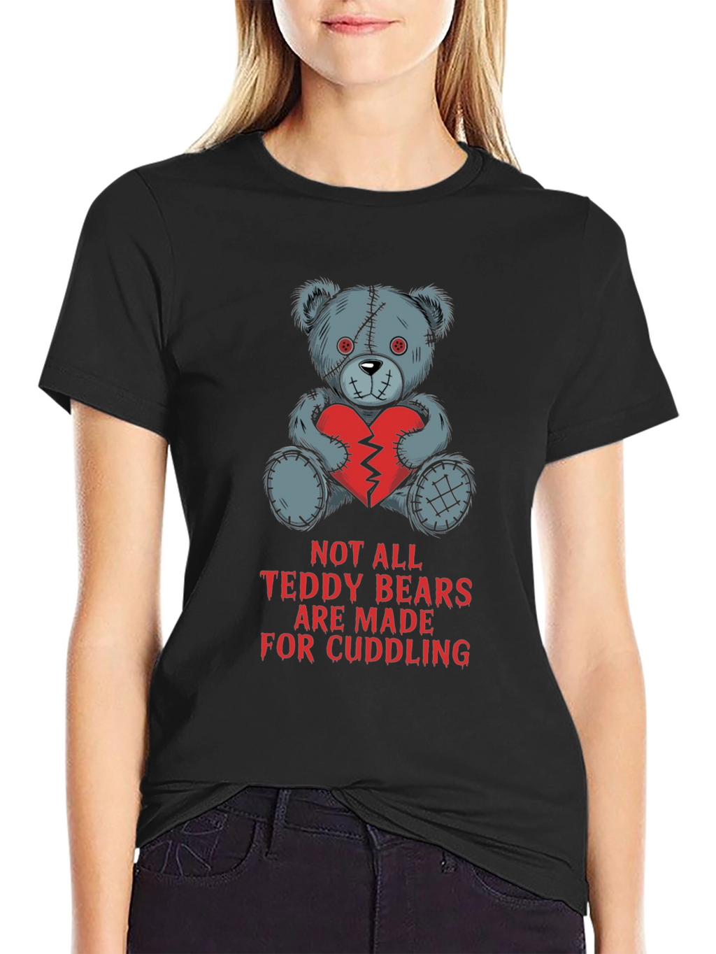 Edgy Teddy Bear T-Shirt - Not for Cuddling