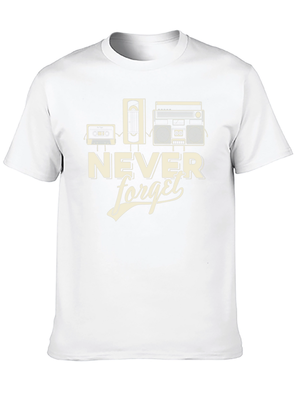 Retro Never Forget Black Graphic Tee
