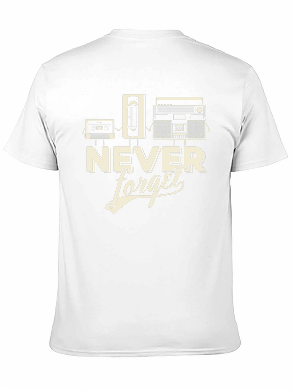 Retro Never Forget Black Graphic Tee