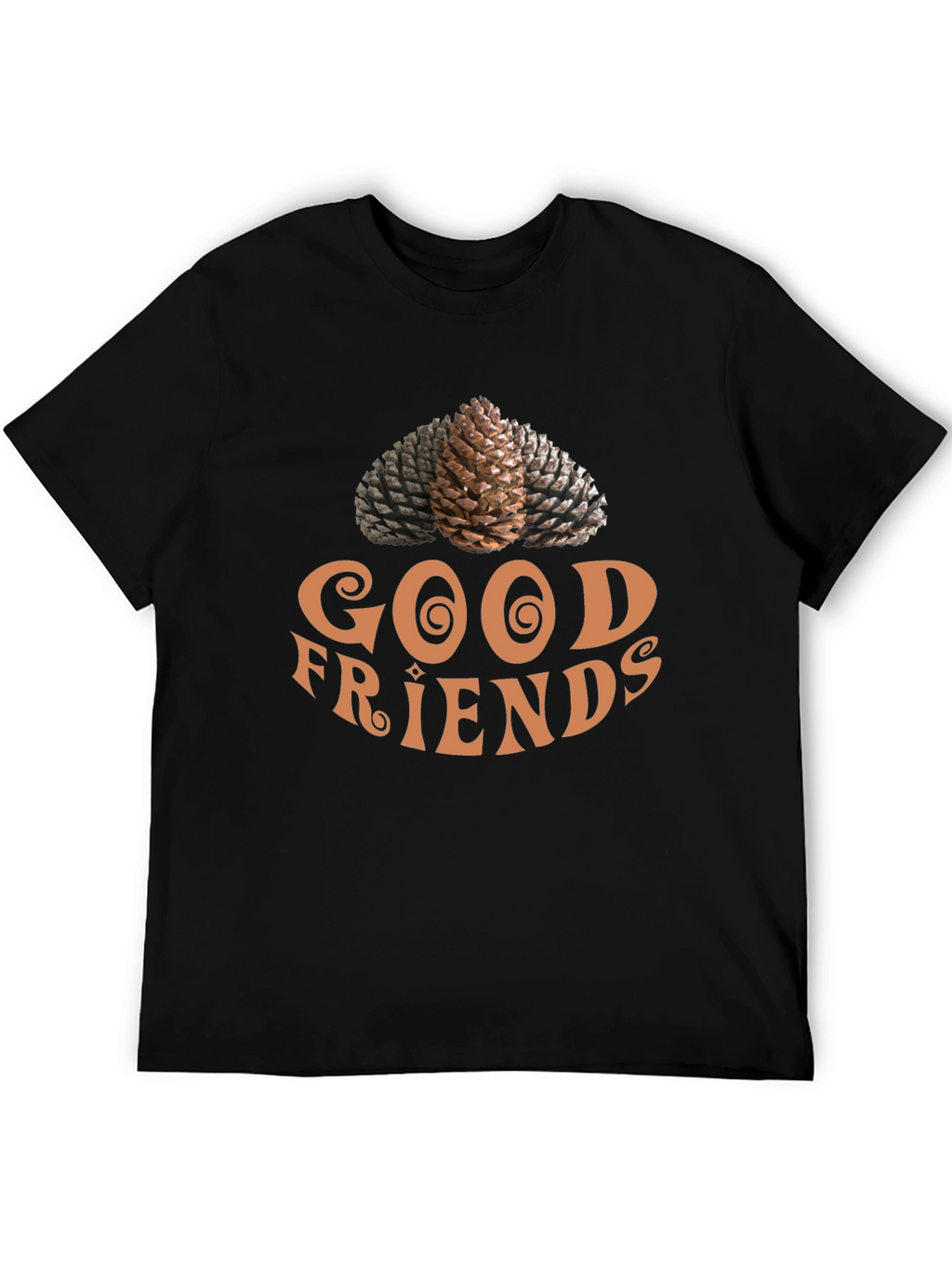 Good Friends Pine Cone Graphic Tee