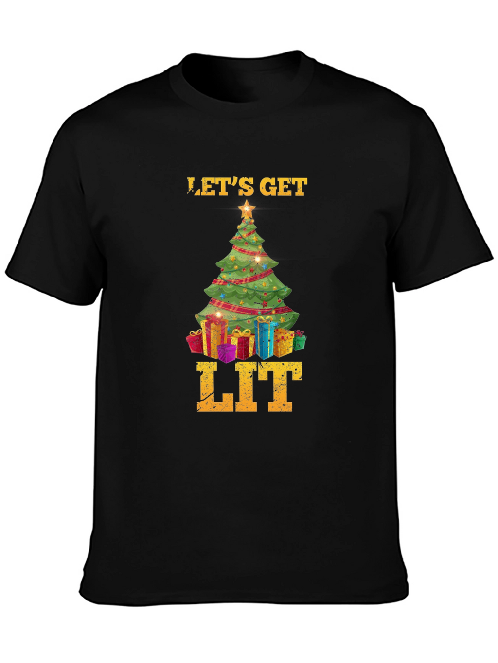 Lets Get Lit Christmas T-Shirt