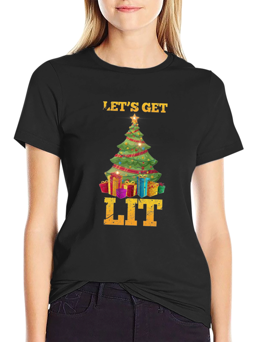 Lets Get Lit Christmas T-Shirt