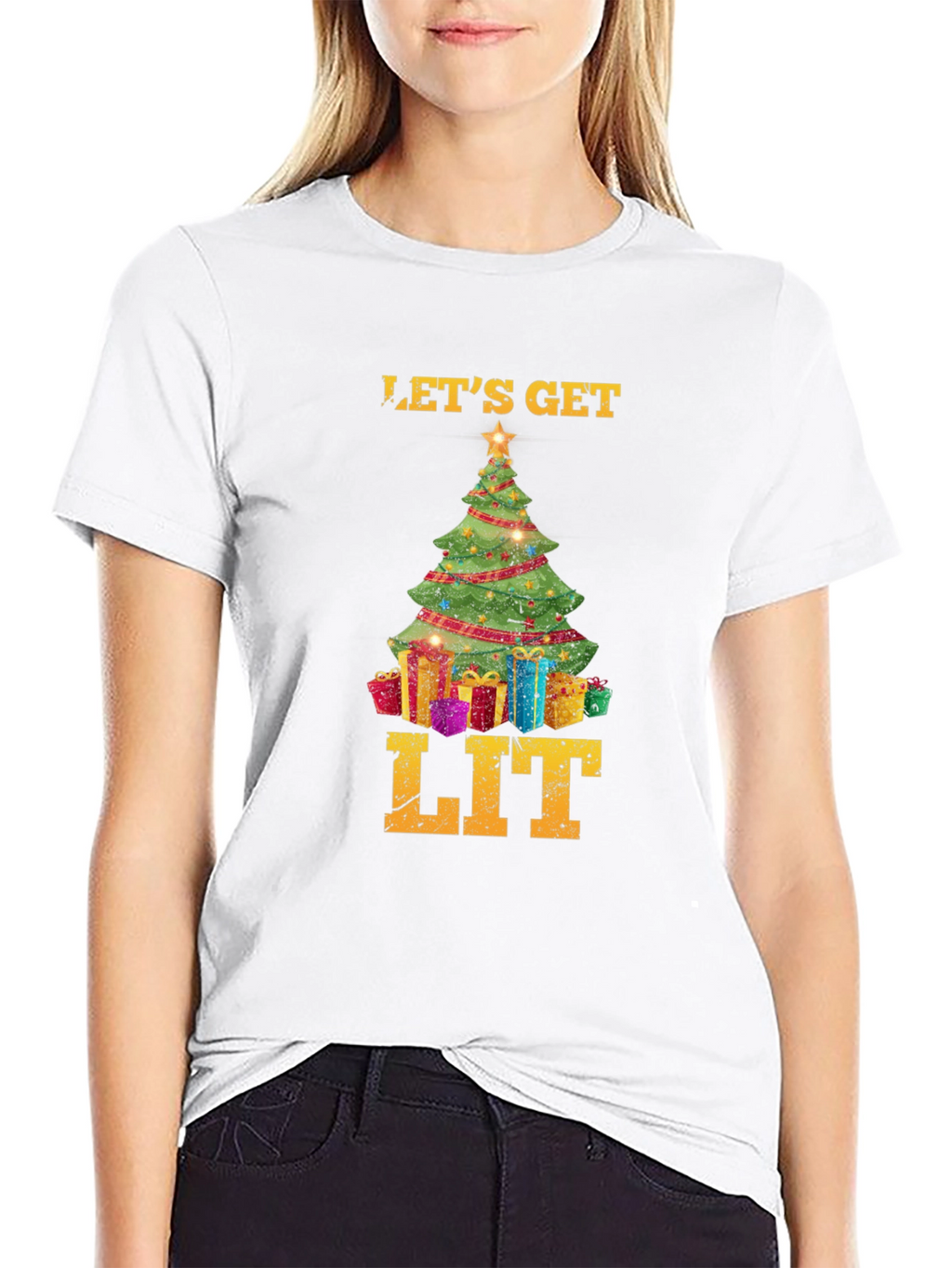 Lets Get Lit Christmas T-Shirt