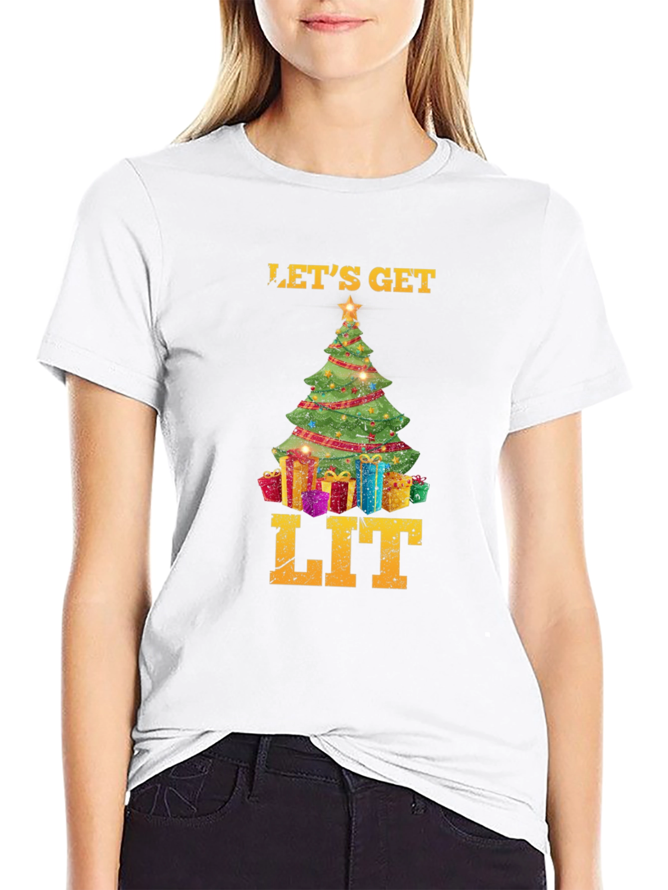 Lets Get Lit Christmas T-Shirt
