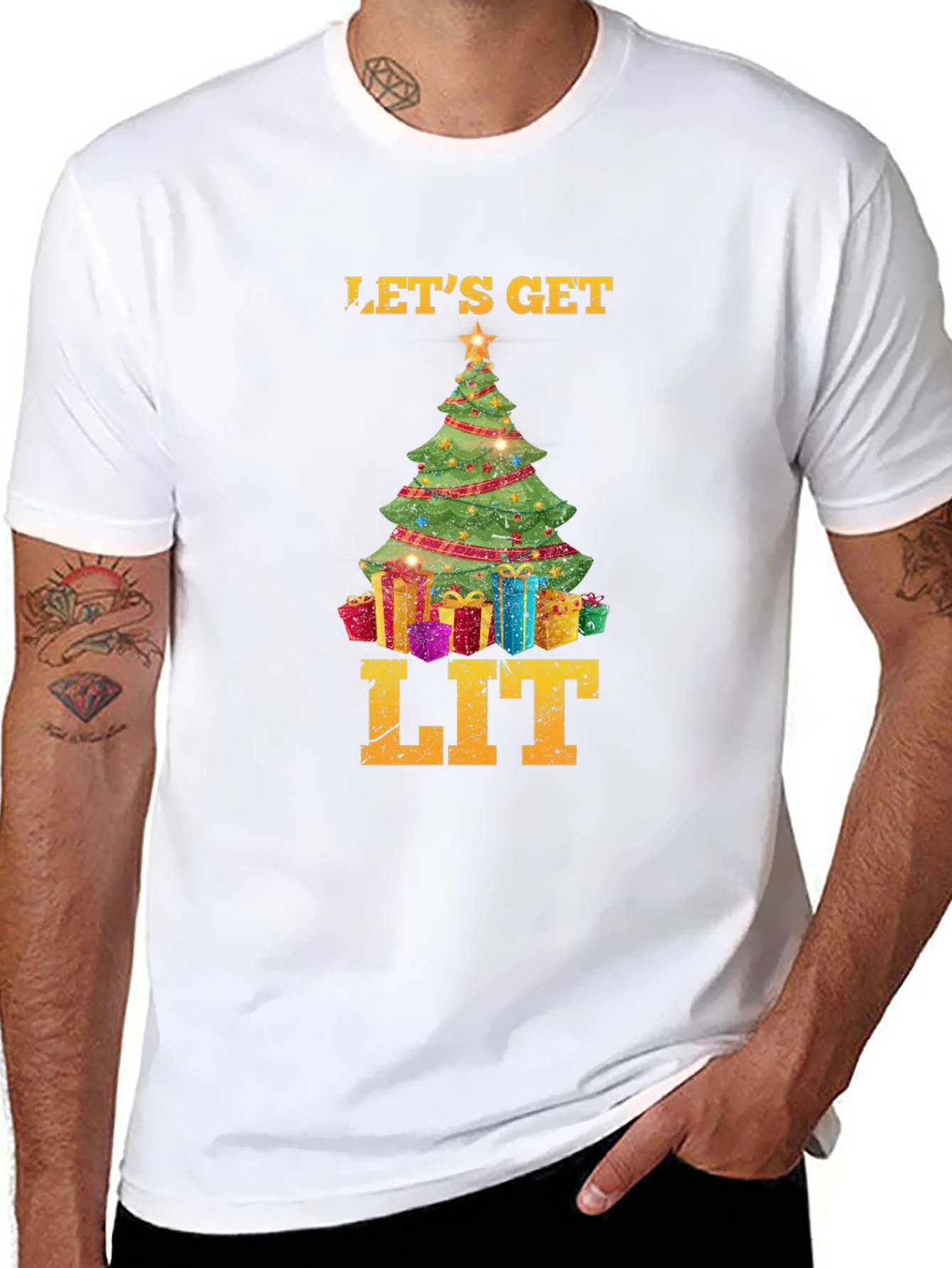 Lets Get Lit Christmas T-Shirt
