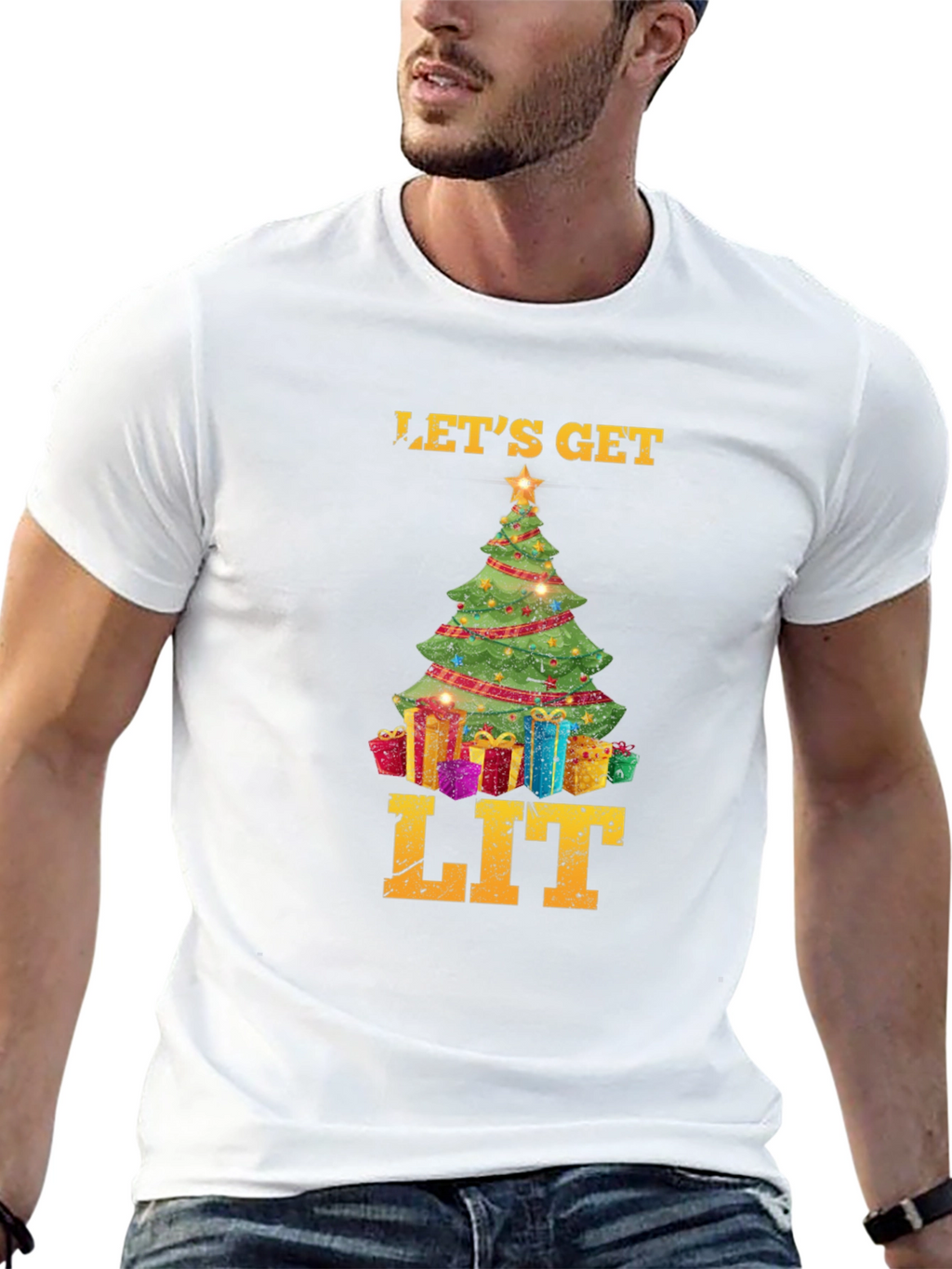 Lets Get Lit Christmas T-Shirt