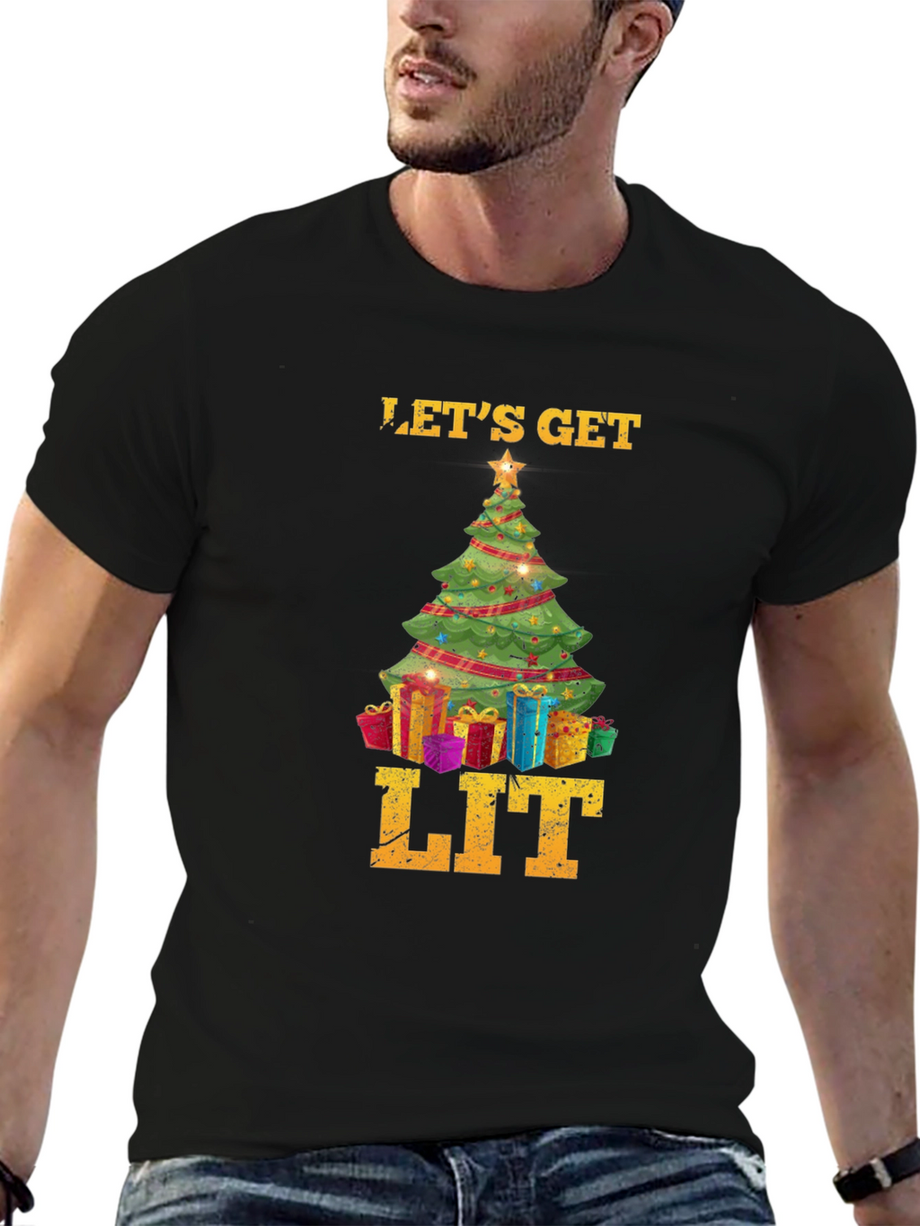 Lets Get Lit Christmas T-Shirt