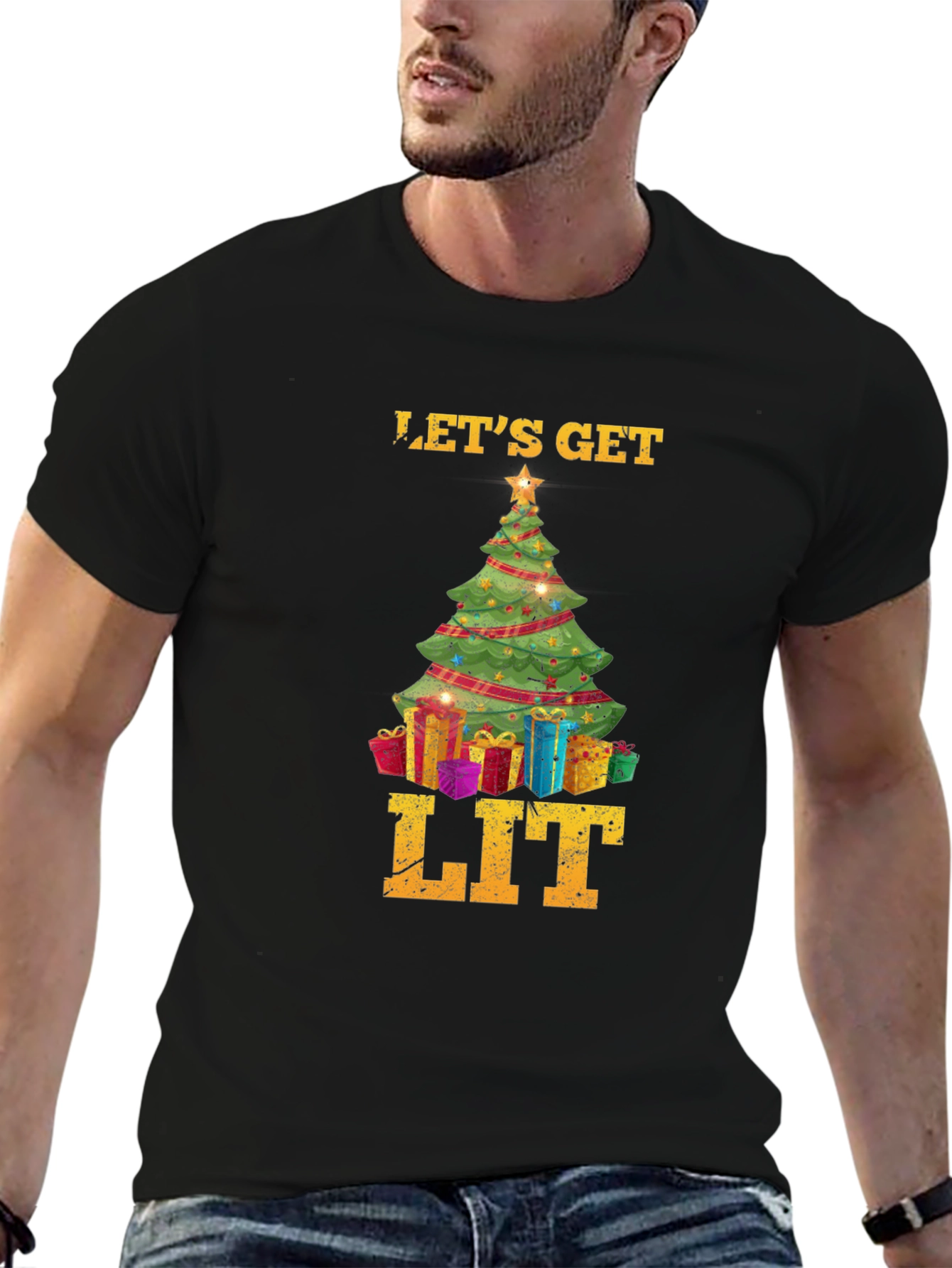Lets Get Lit Christmas T-Shirt
