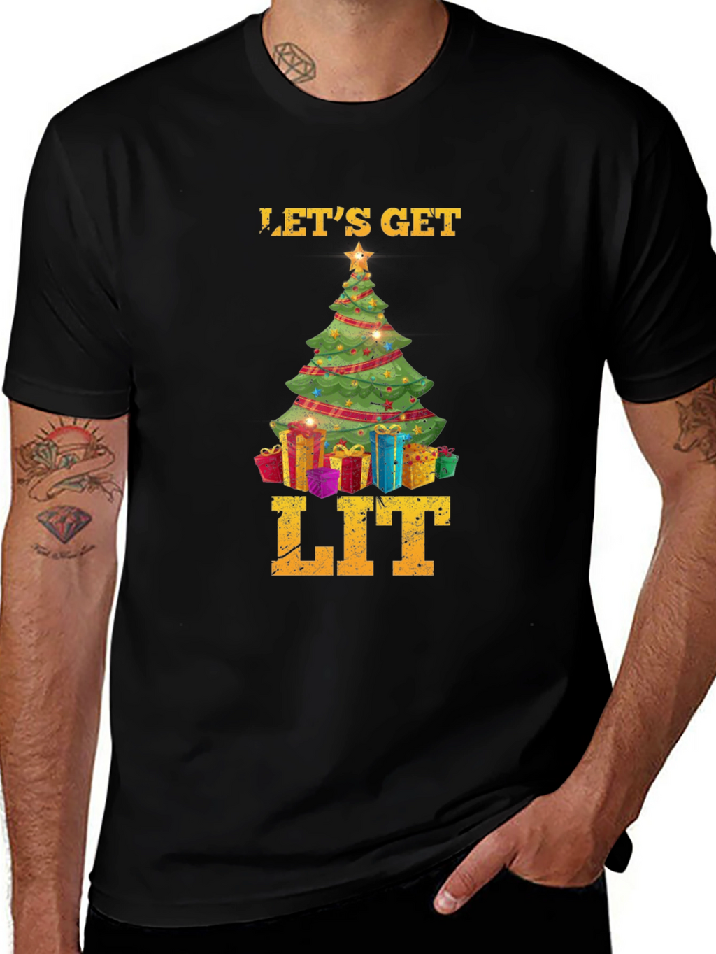 Lets Get Lit Christmas T-Shirt