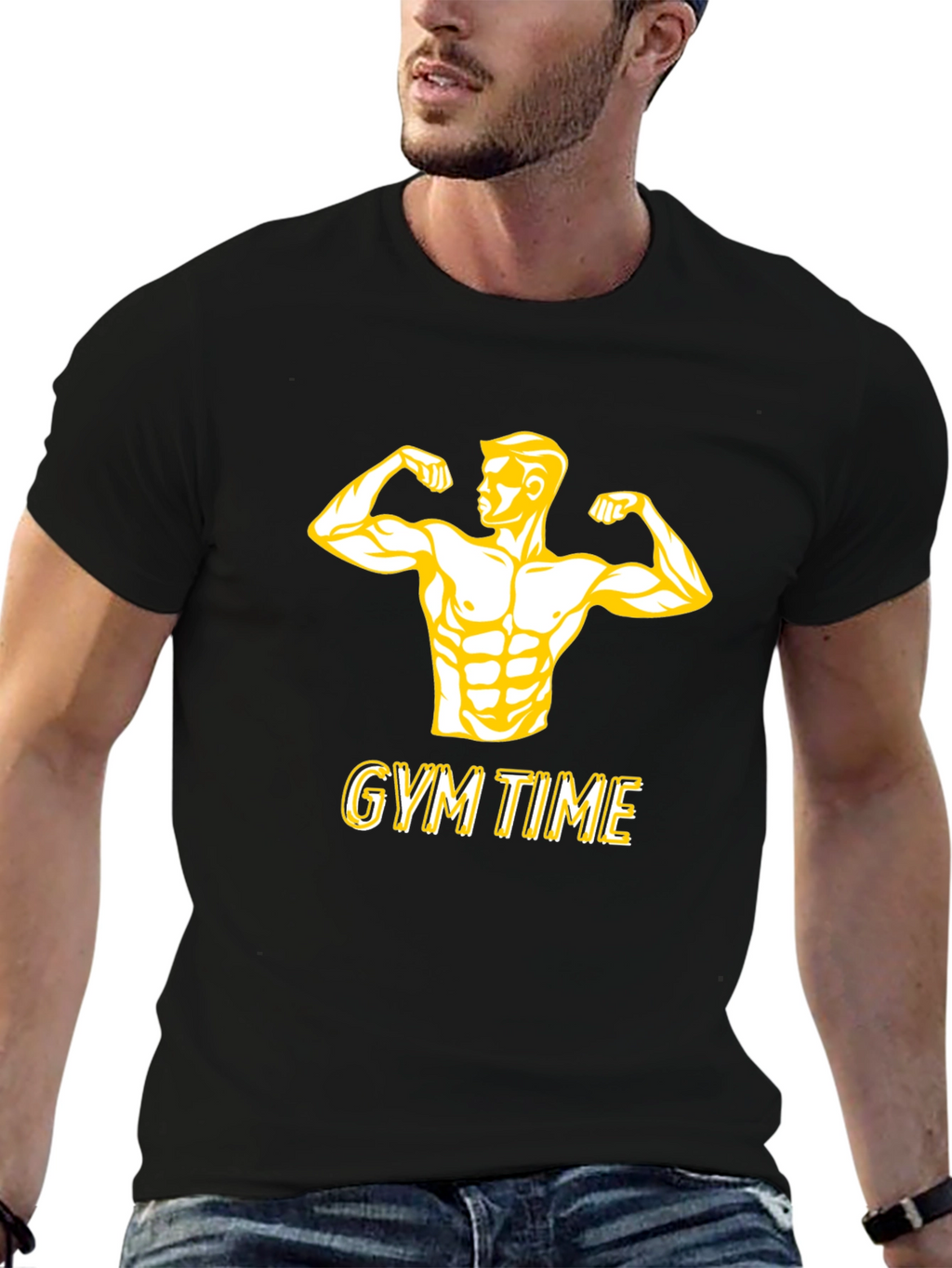 Gym Time Black T-Shirt