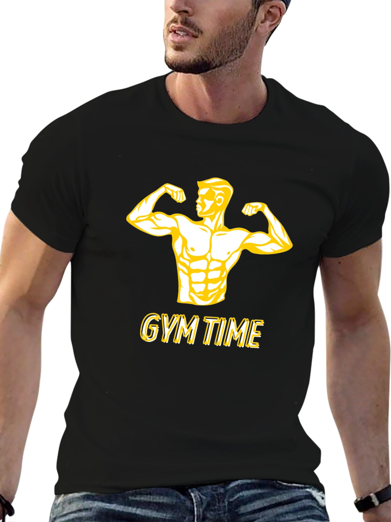 Gym Time Black T-Shirt
