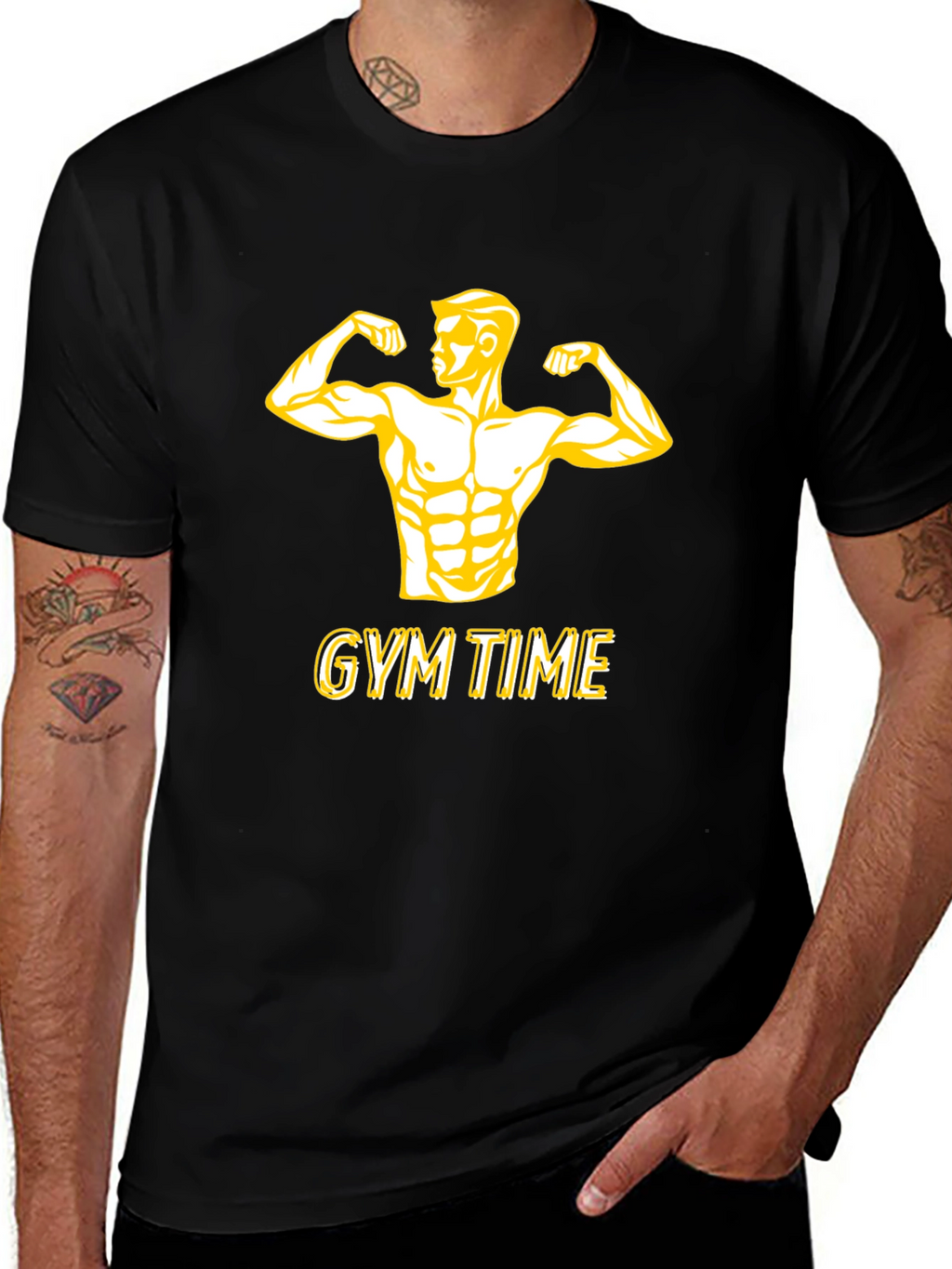 Gym Time Black T-Shirt