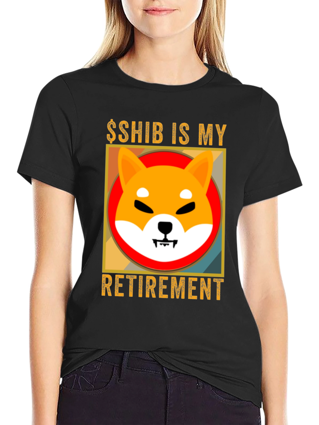 Shiba Inu Crypto Retirement T-Shirt