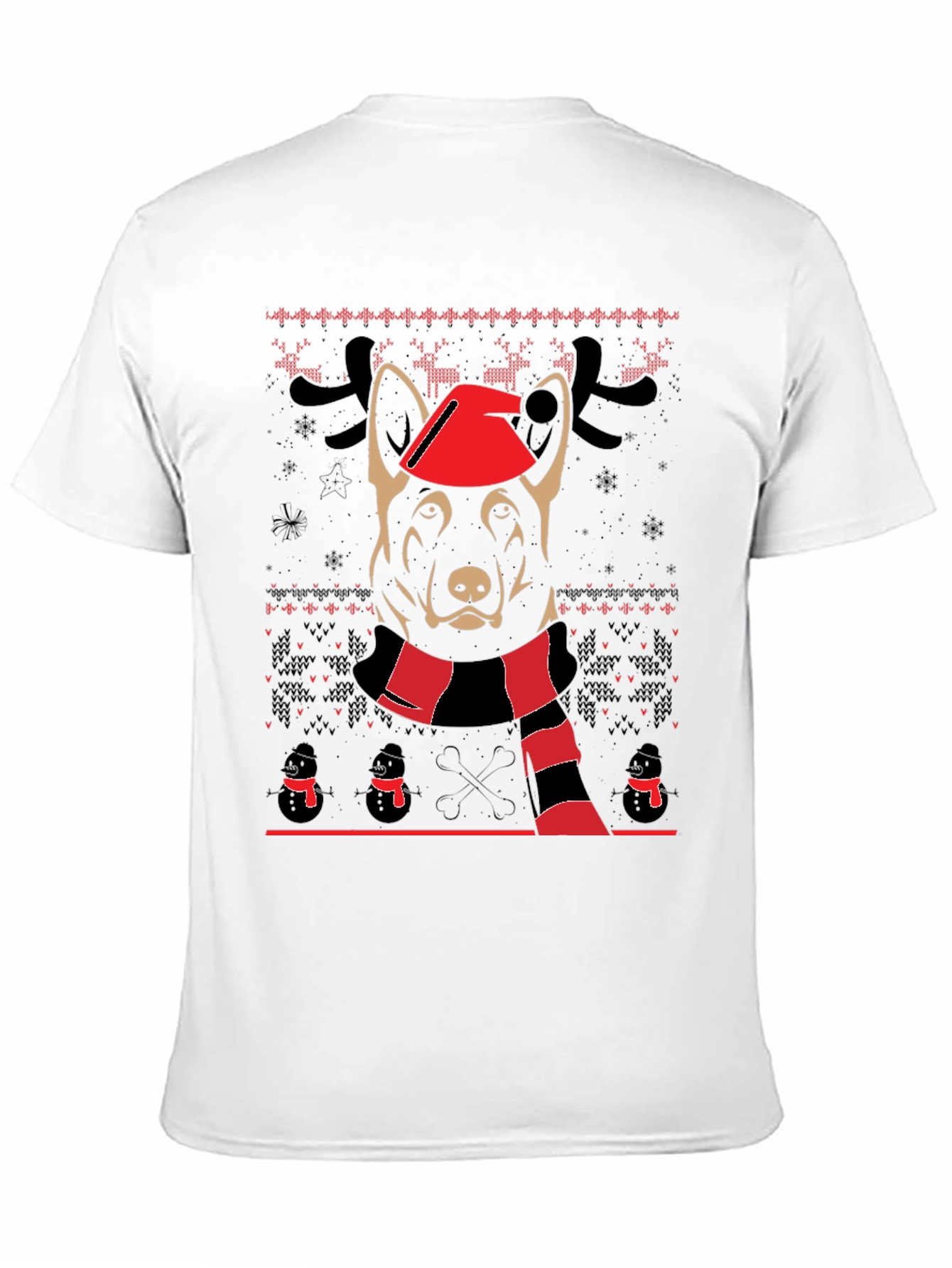 Festive Dog Christmas T-Shirt