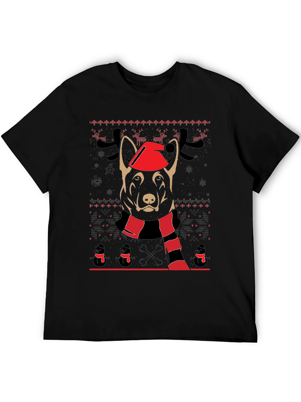 Festive Dog Christmas T-Shirt