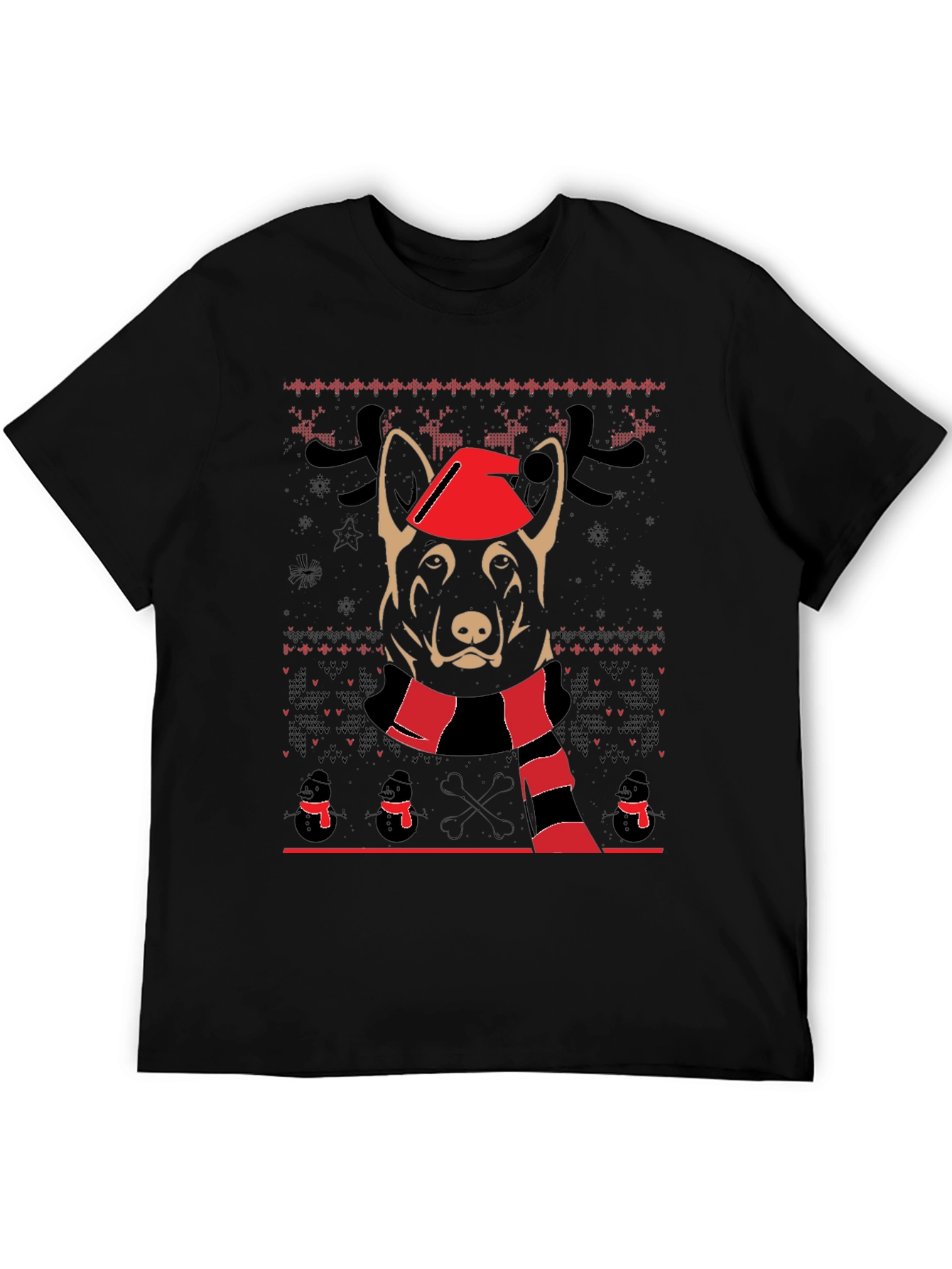 Festive Dog Christmas T-Shirt