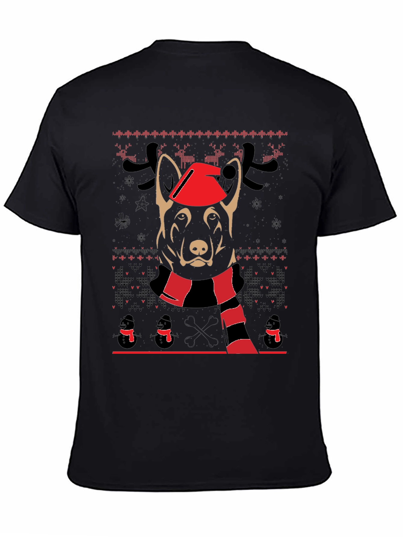 Festive Dog Christmas T-Shirt