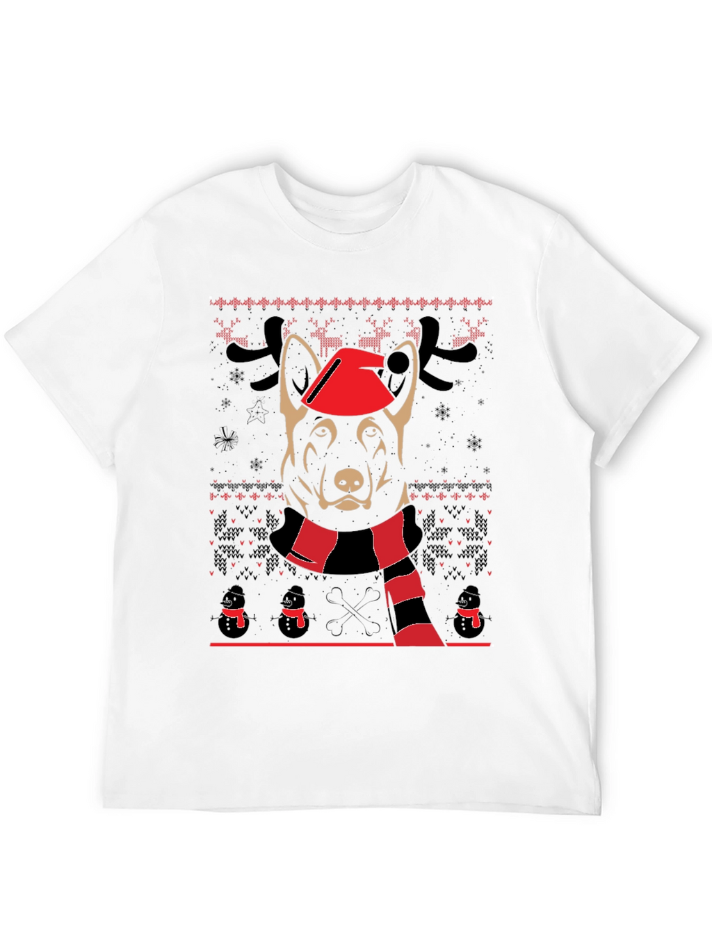 Festive Dog Christmas T-Shirt