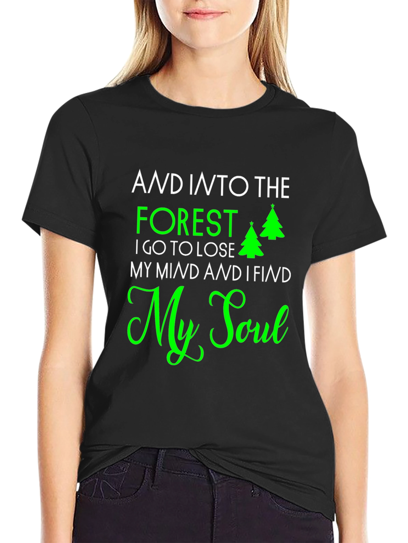 Forest & Soul Graphic Print Tee - Nature Lovers T-Shirt