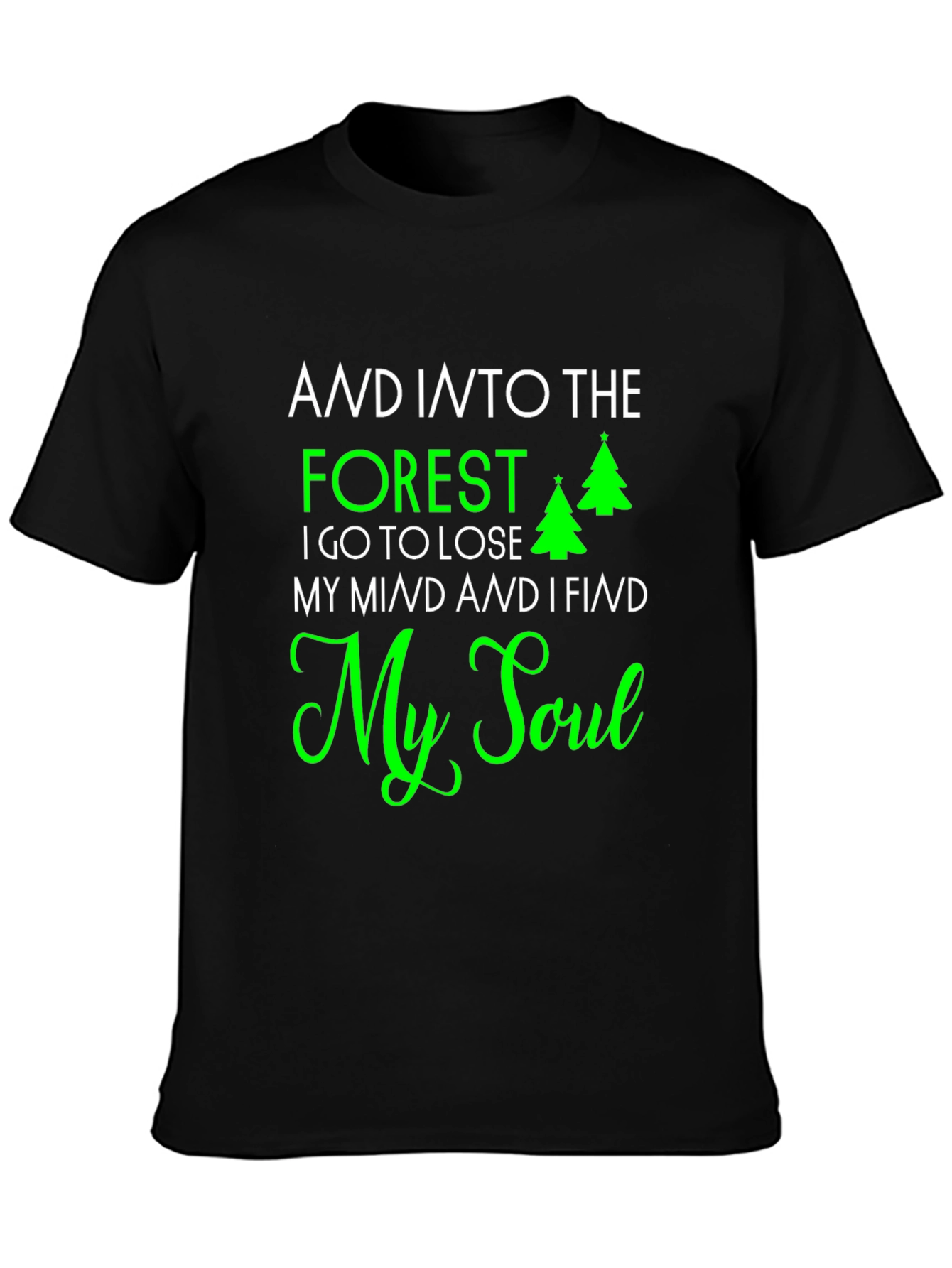 Forest & Soul Graphic Print Tee - Nature Lovers T-Shirt