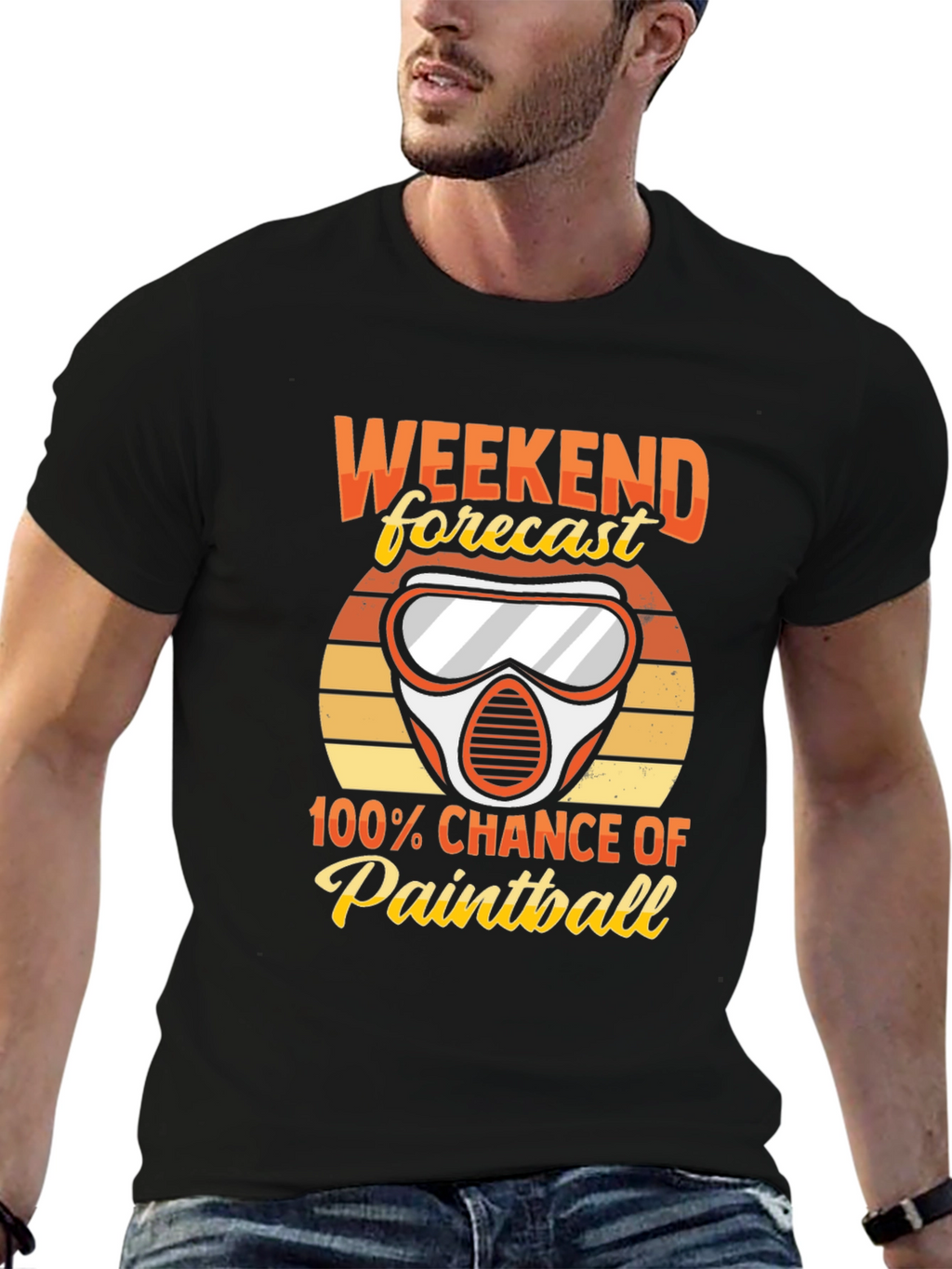 Weekend Paintball Forecast T-Shirt - Gamer Tee