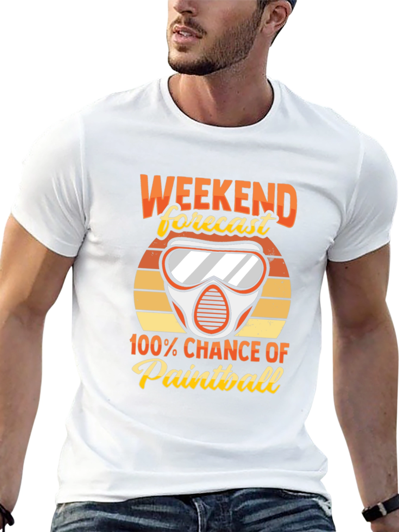 Weekend Paintball Forecast T-Shirt - Gamer Tee