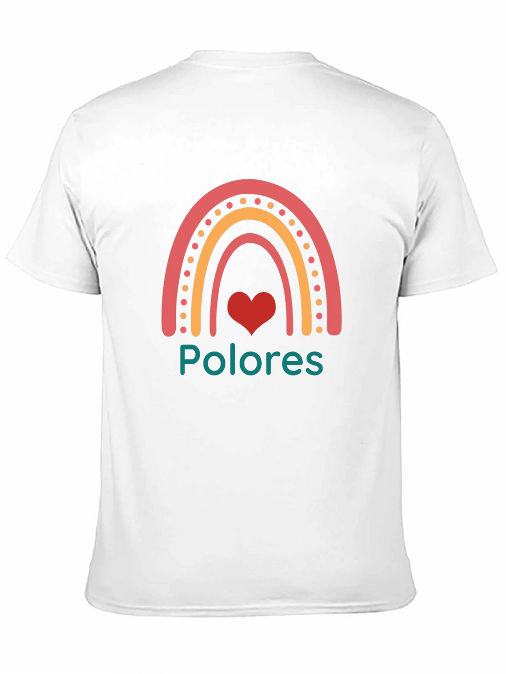Rainbow Polores Heart T-Shirt - Stylish Casual Wear