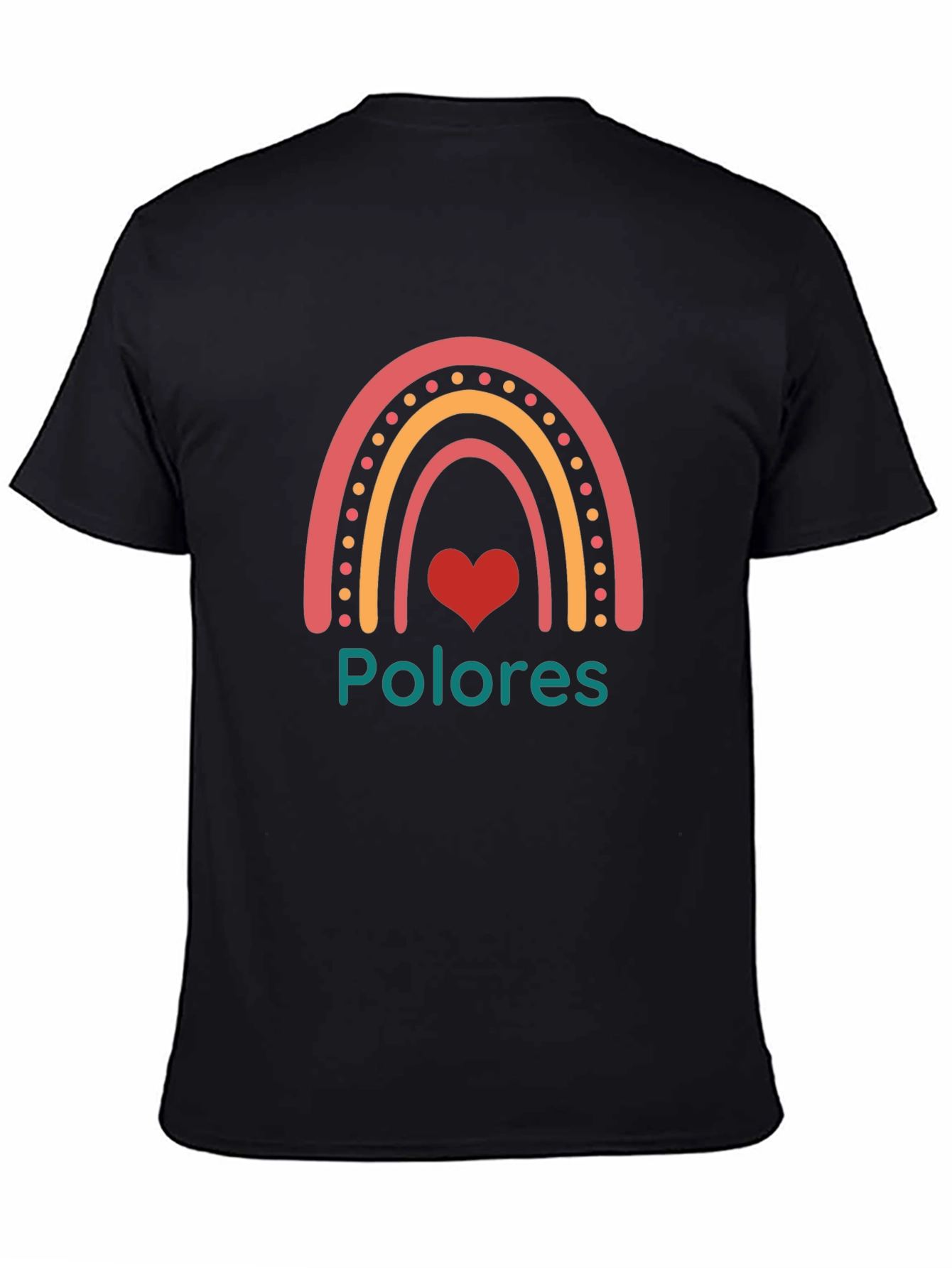 Rainbow Polores Heart T-Shirt - Stylish Casual Wear