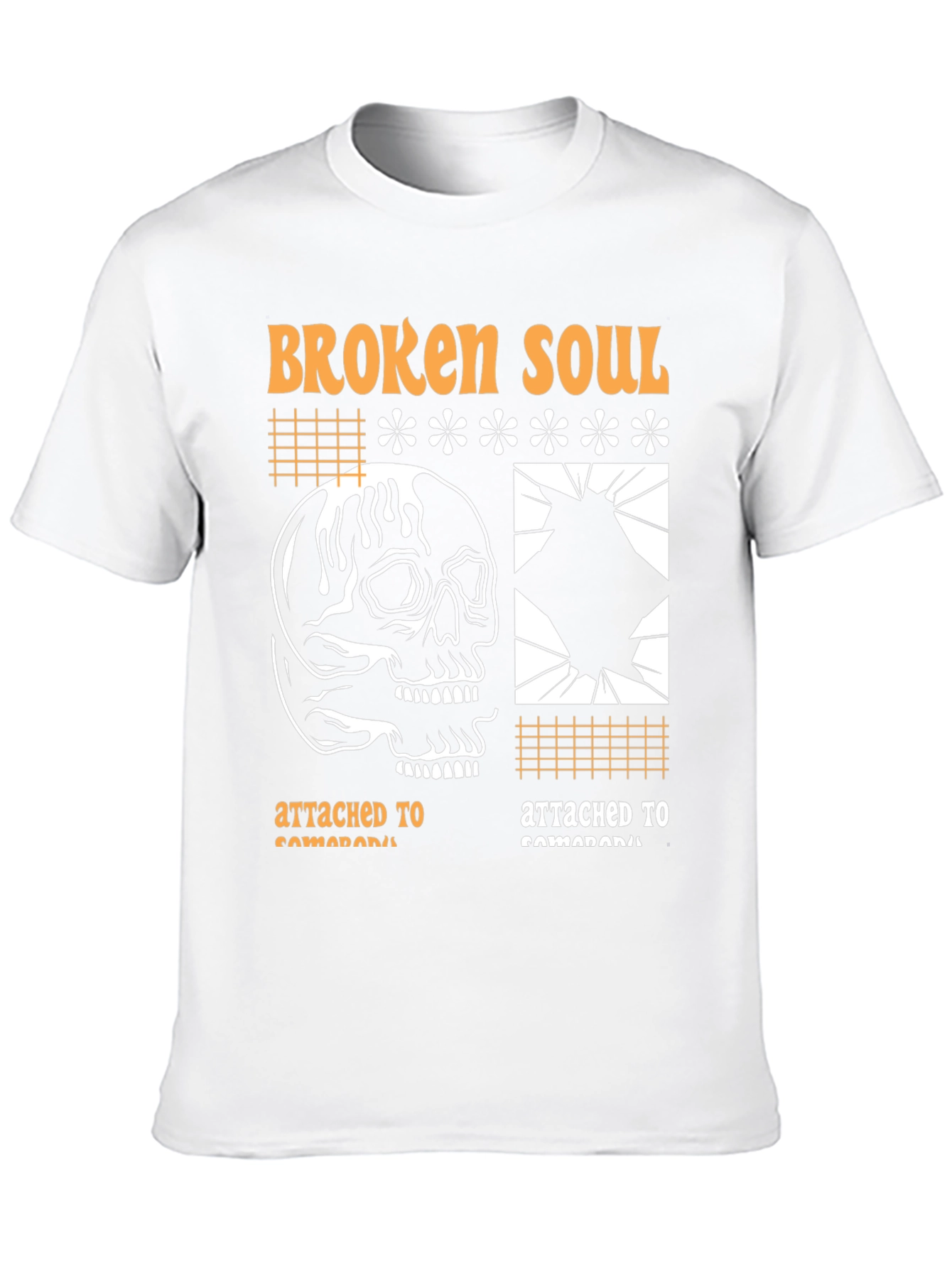 Broken Soul Graphic Print T-Shirt