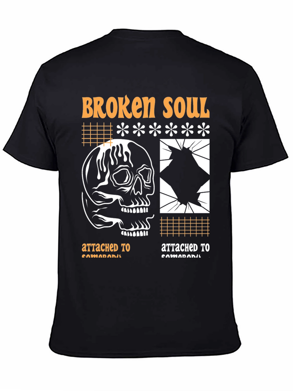 Broken Soul Graphic Print T-Shirt