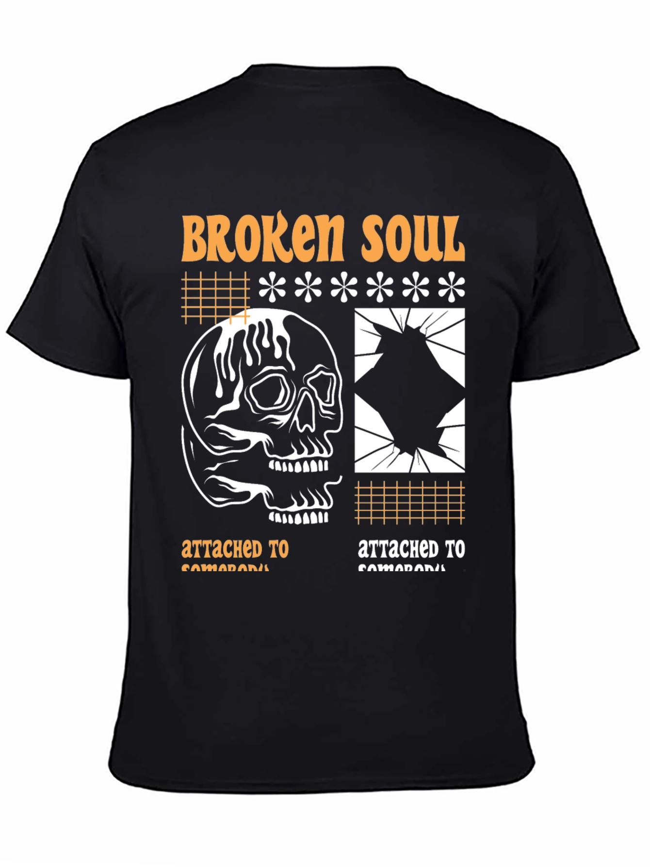 Broken Soul Graphic Print T-Shirt