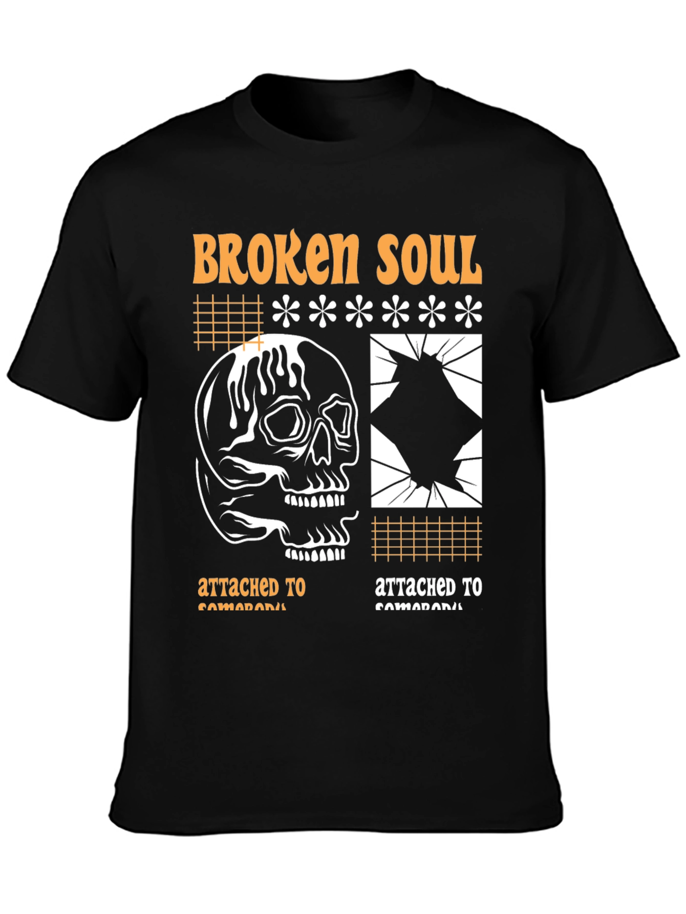 Broken Soul Graphic Print T-Shirt