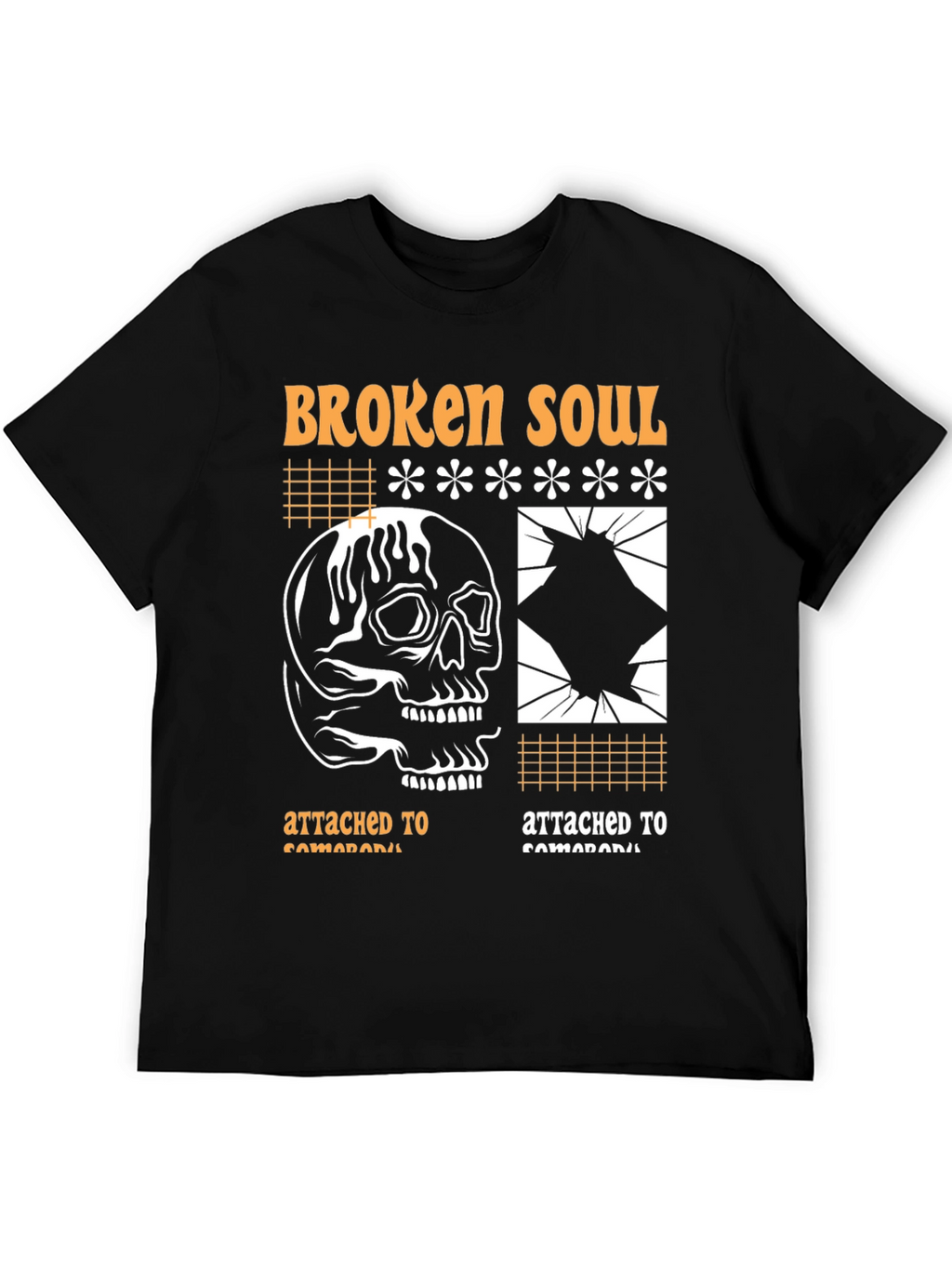 Broken Soul Graphic Print T-Shirt