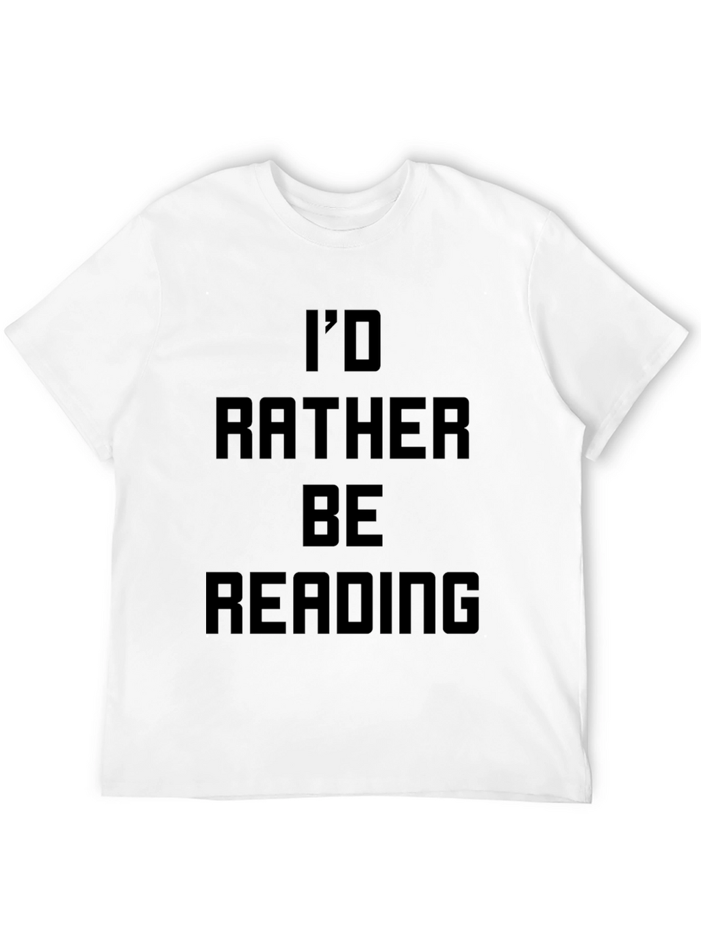 Id Rather Be Reading Black T-Shirt